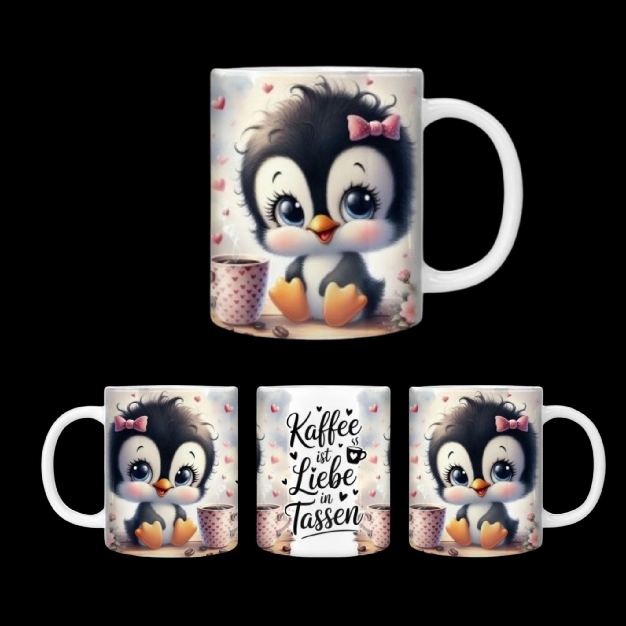 Tasse Pinguin-Kaffeeliebe