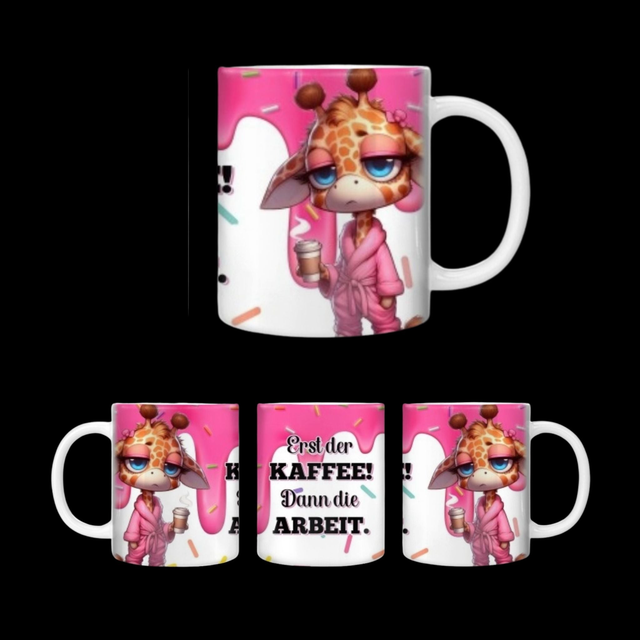 Tasse Giraffe Rosa