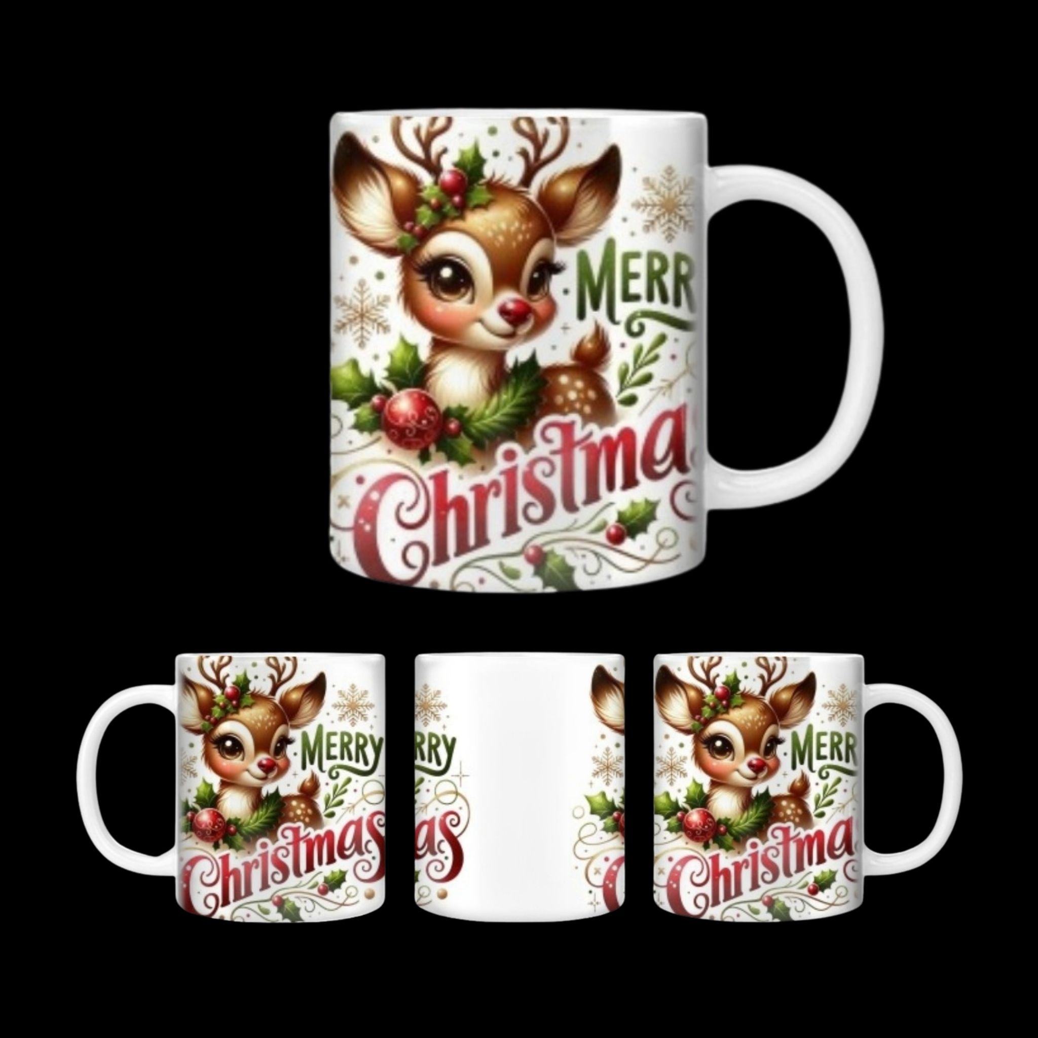 Tasse Merry Christmas Reh