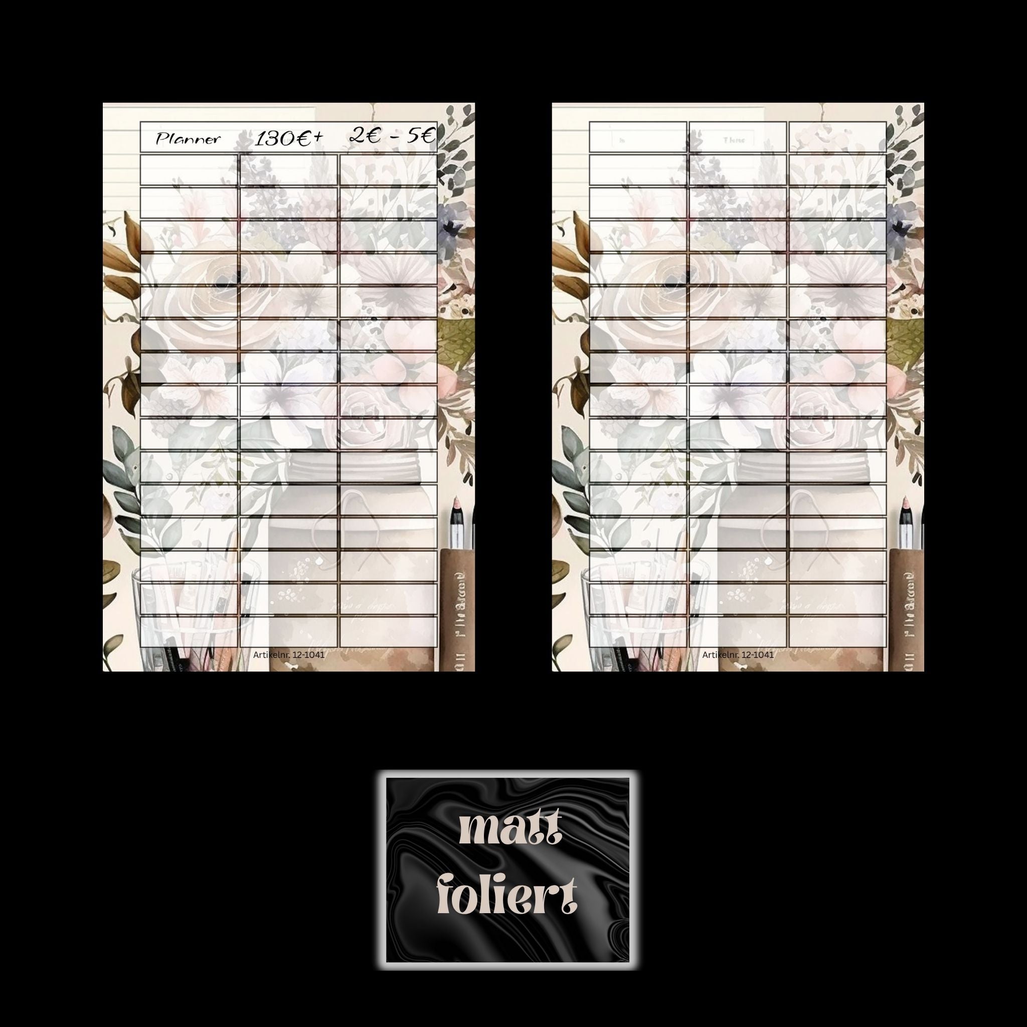 A7 Planner folierte Challenge