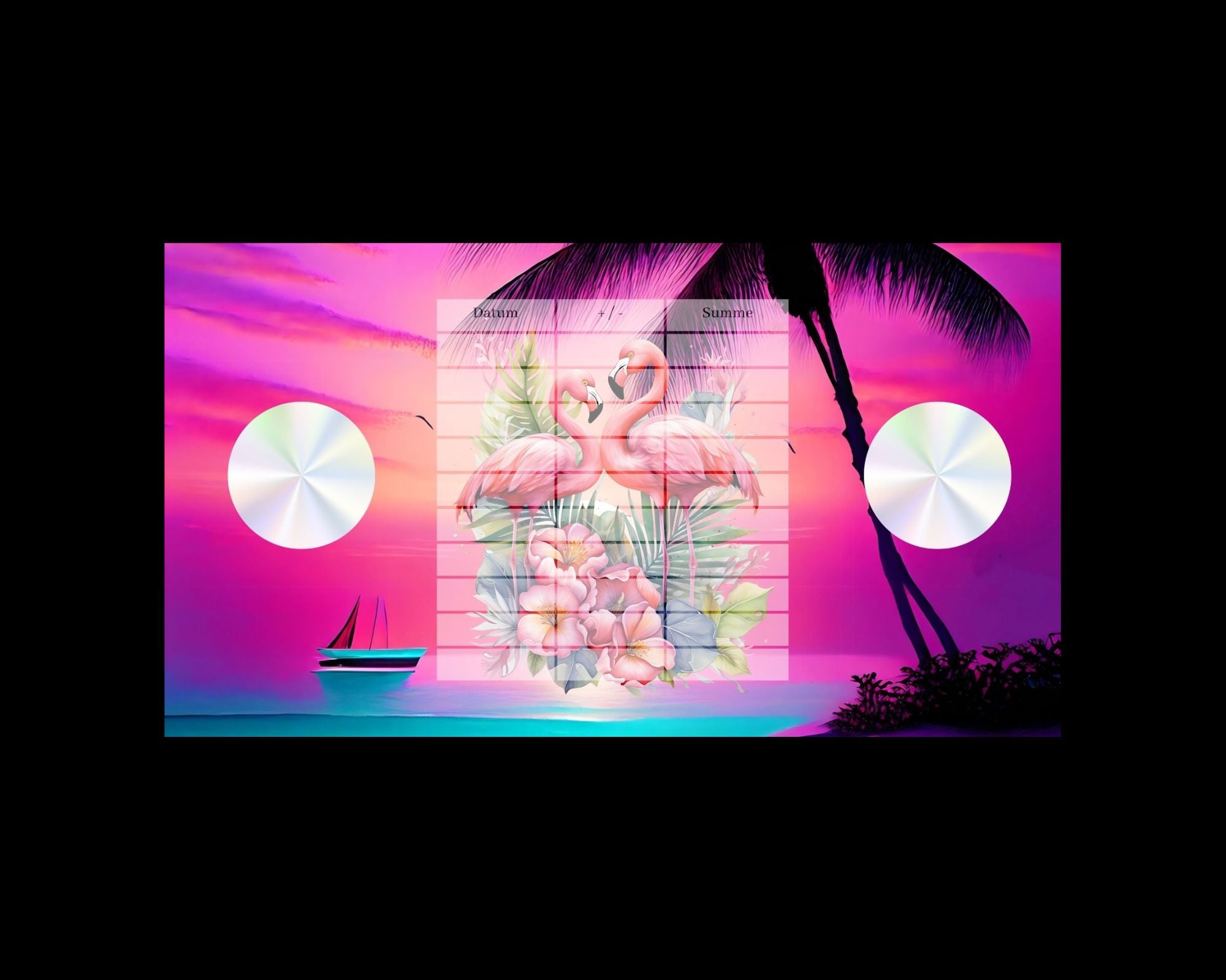 Rubbelchallenge Flamingo Couple