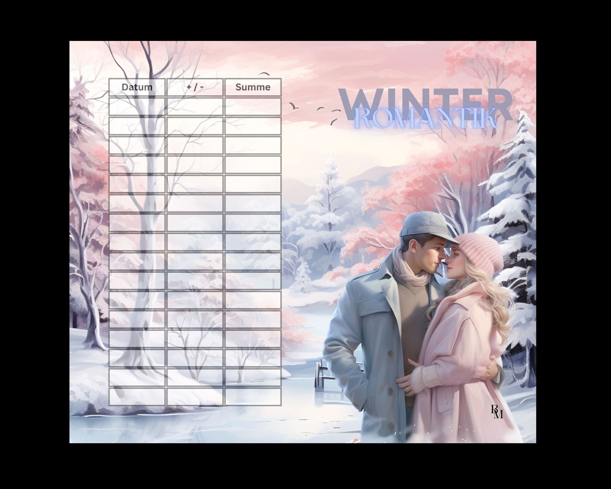 Klappkarte Winter Romantic