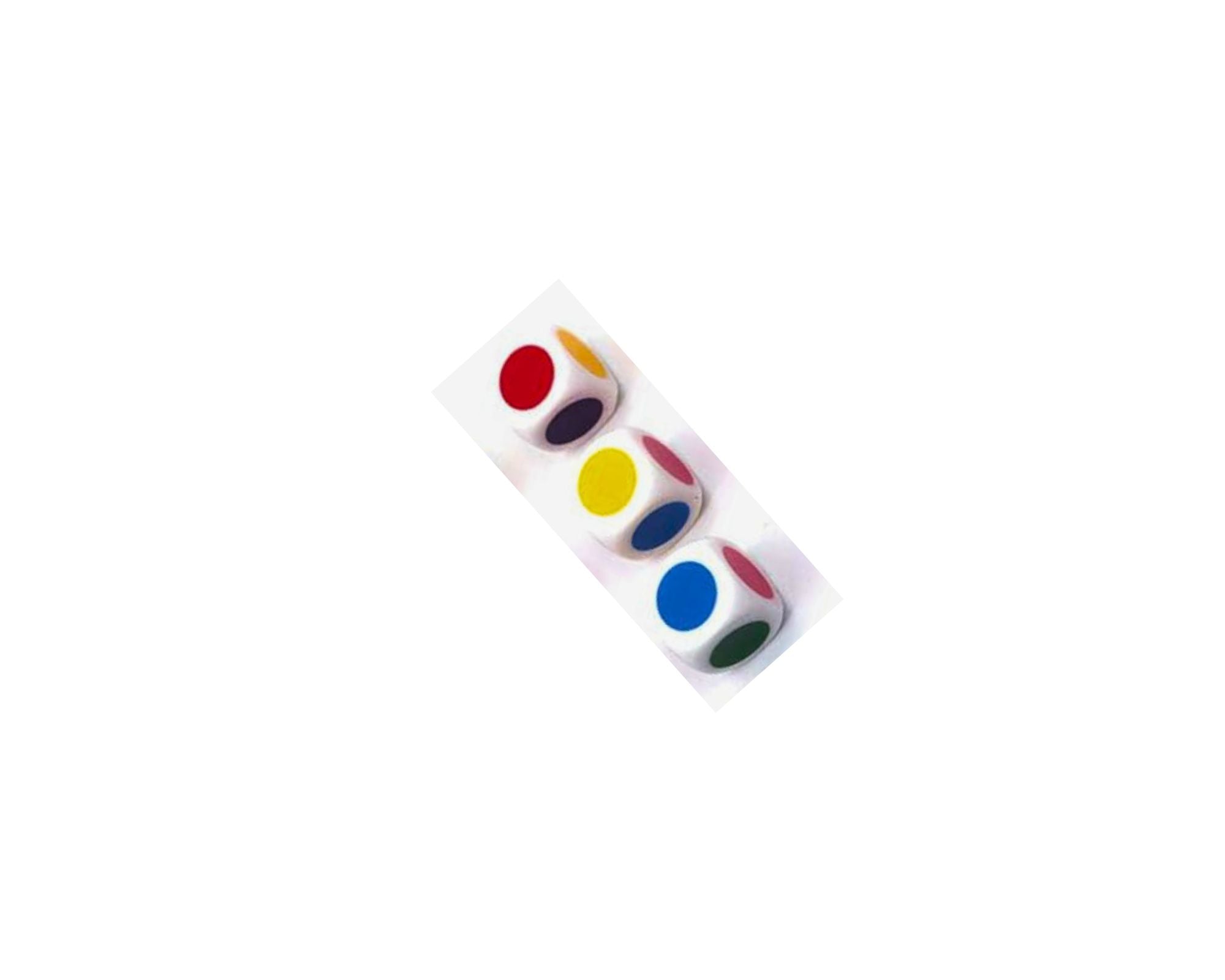 6er Bunter Farbwürfel