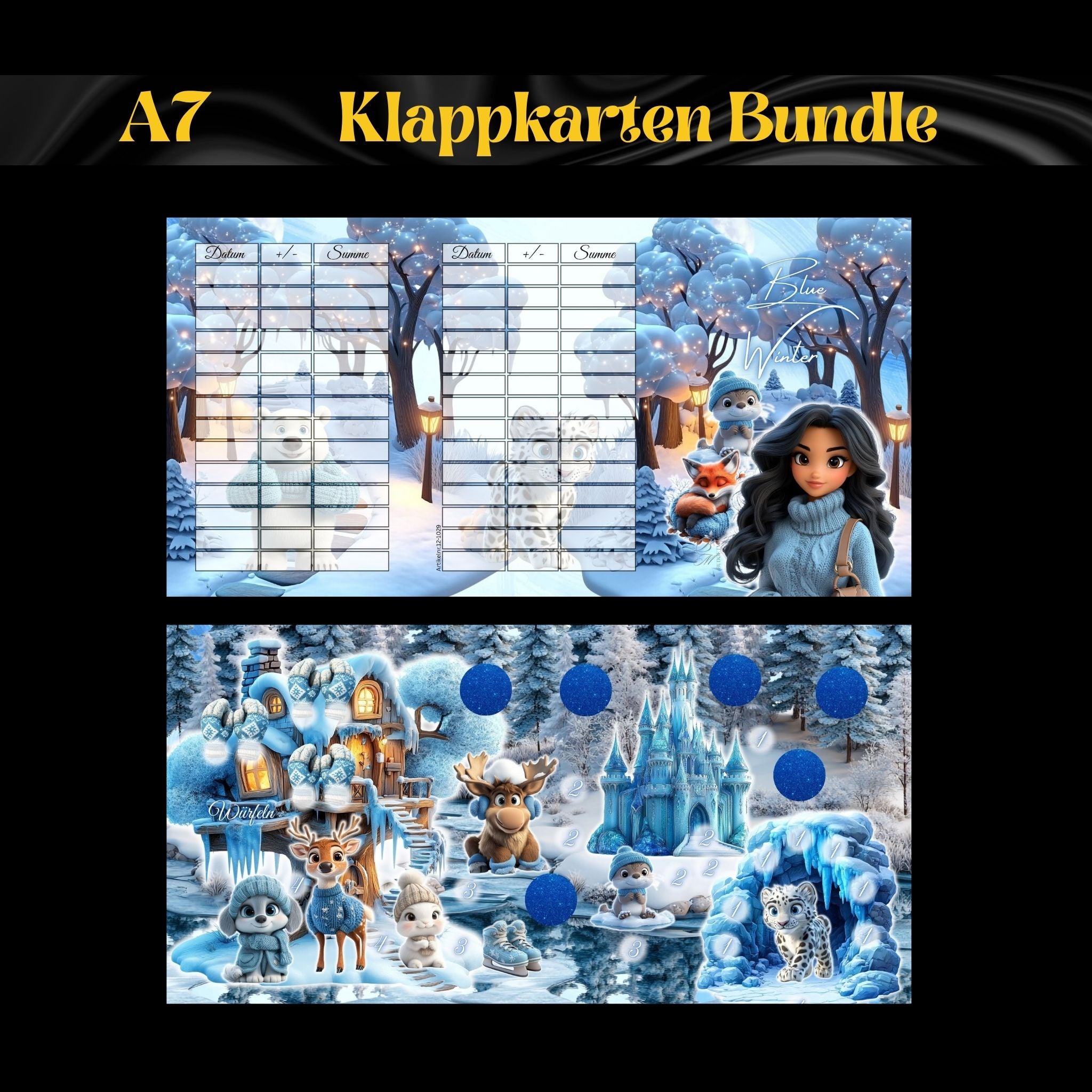 A7 Klappkarten Bundle Winter