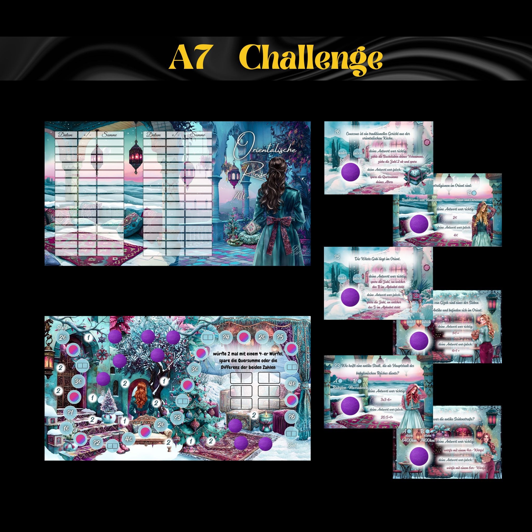 A7 Klappkarte Orientalische Reise