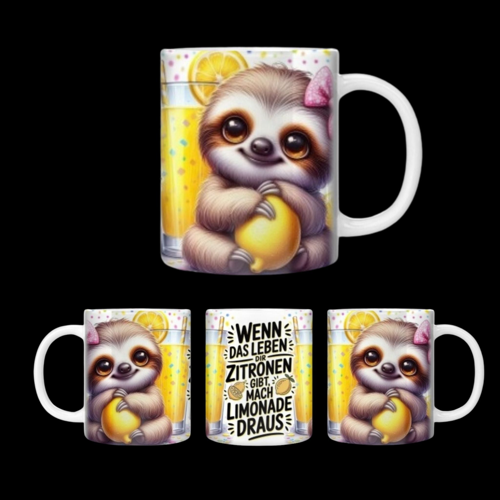 Tasse Faultier Zitronenlimonade