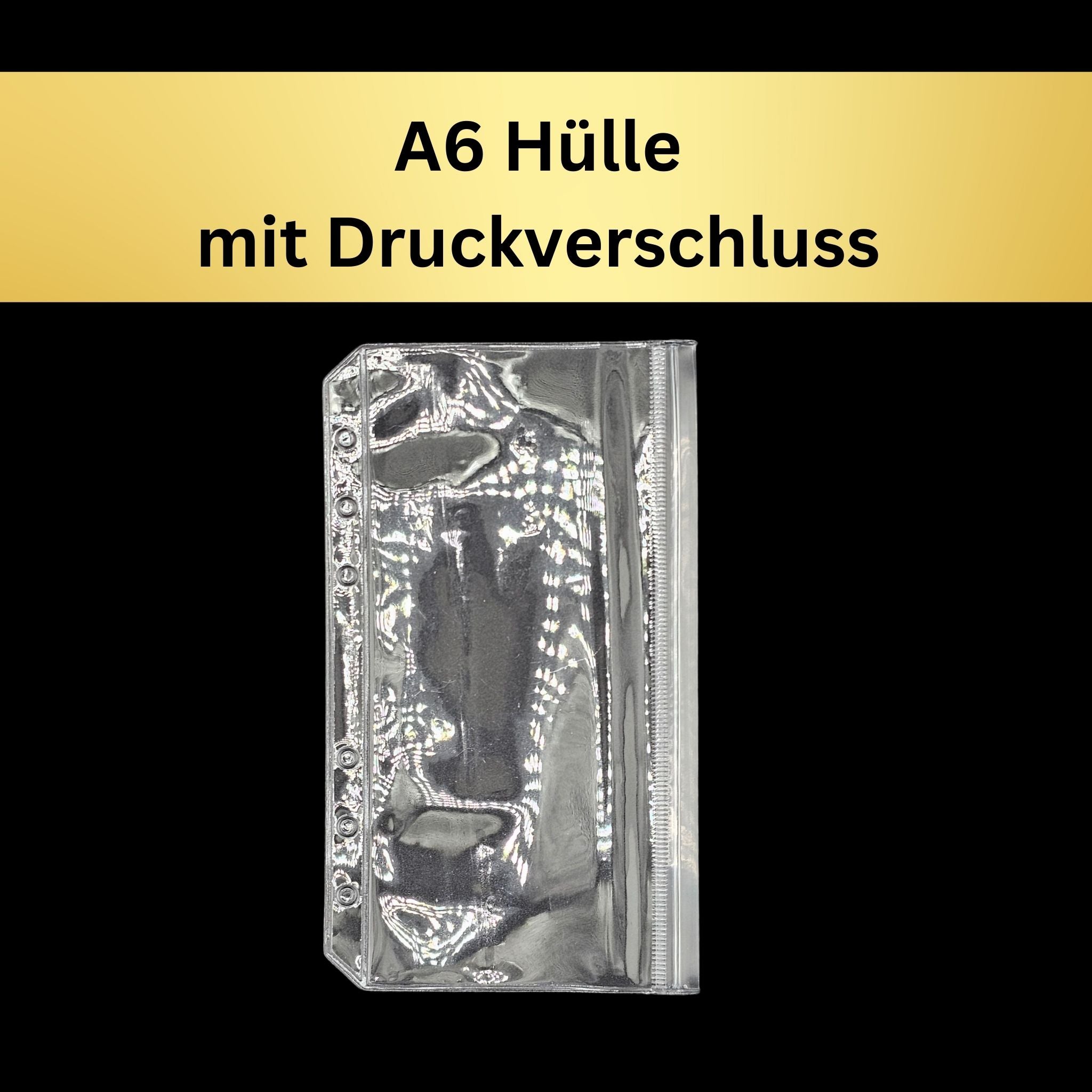 A6 Hüllen mit Druckverschluss (10 Stück)