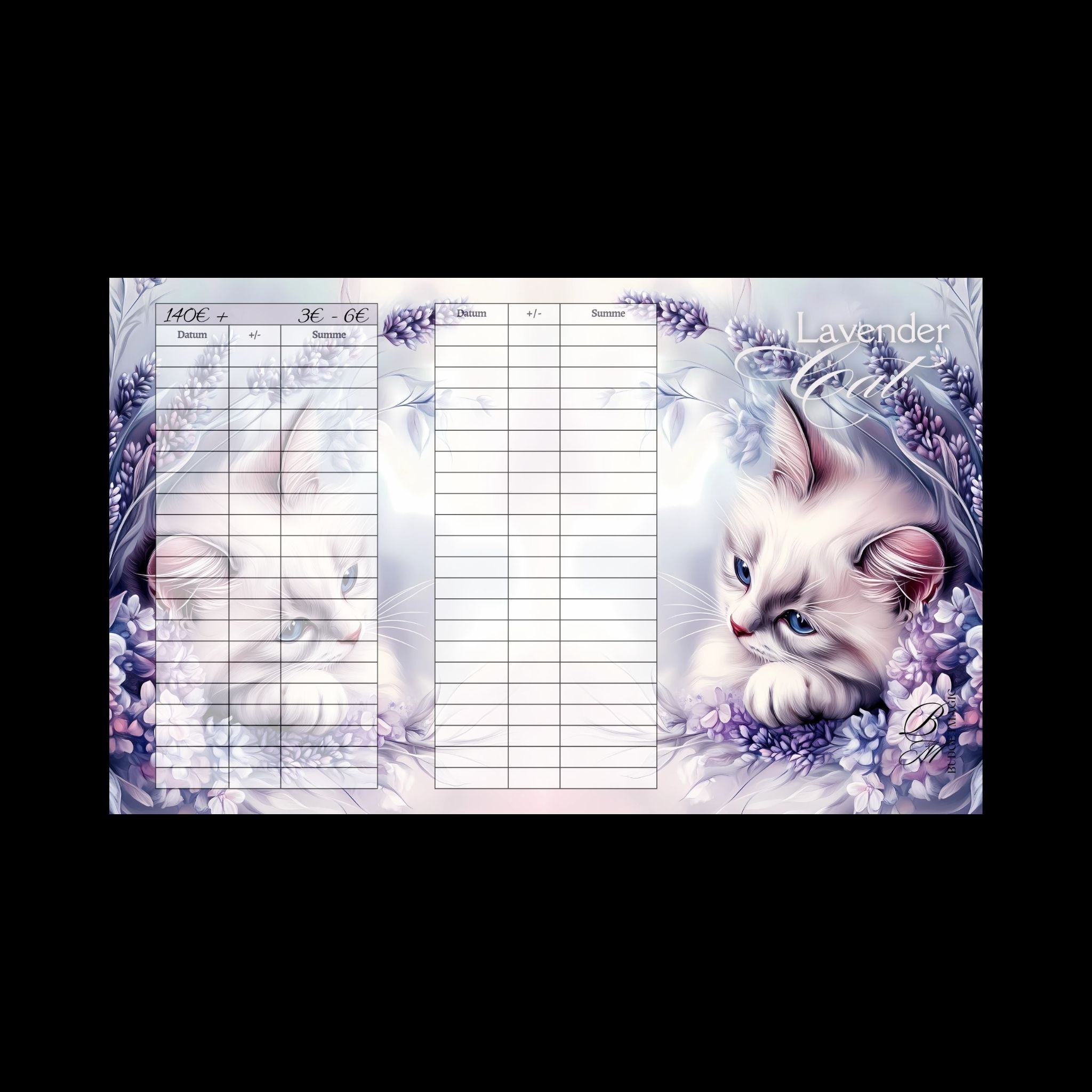 Klappkarte Lavender Cat