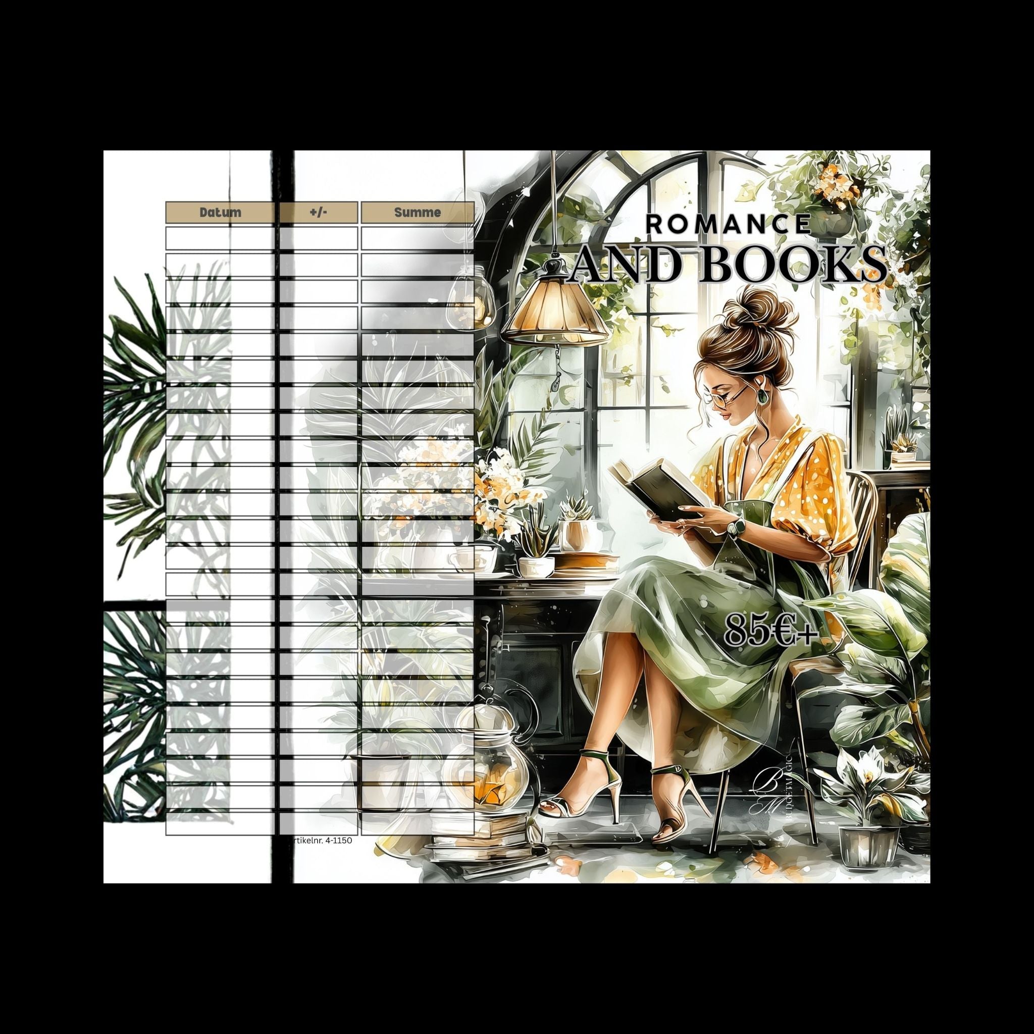Klappkarte Romance and Books