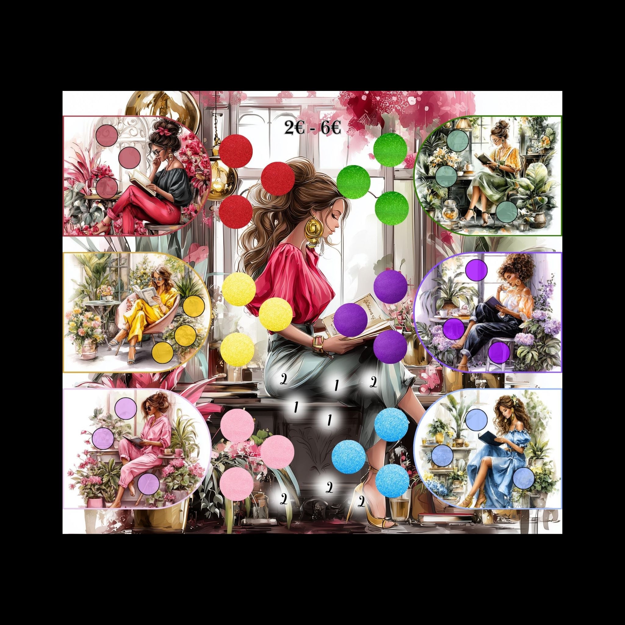 Klappkarte Romance and Books