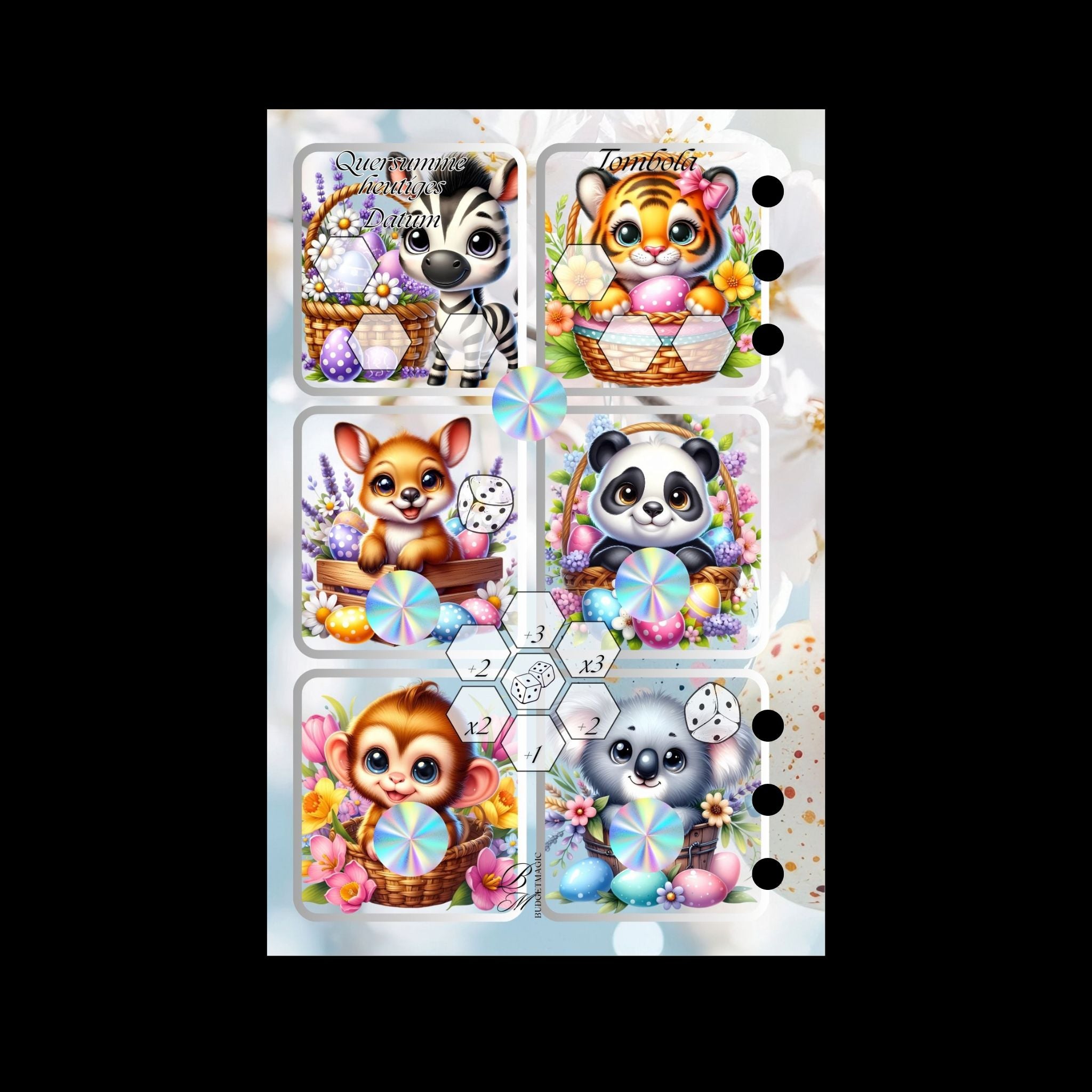 Easter Animals folierte Sparchallenge