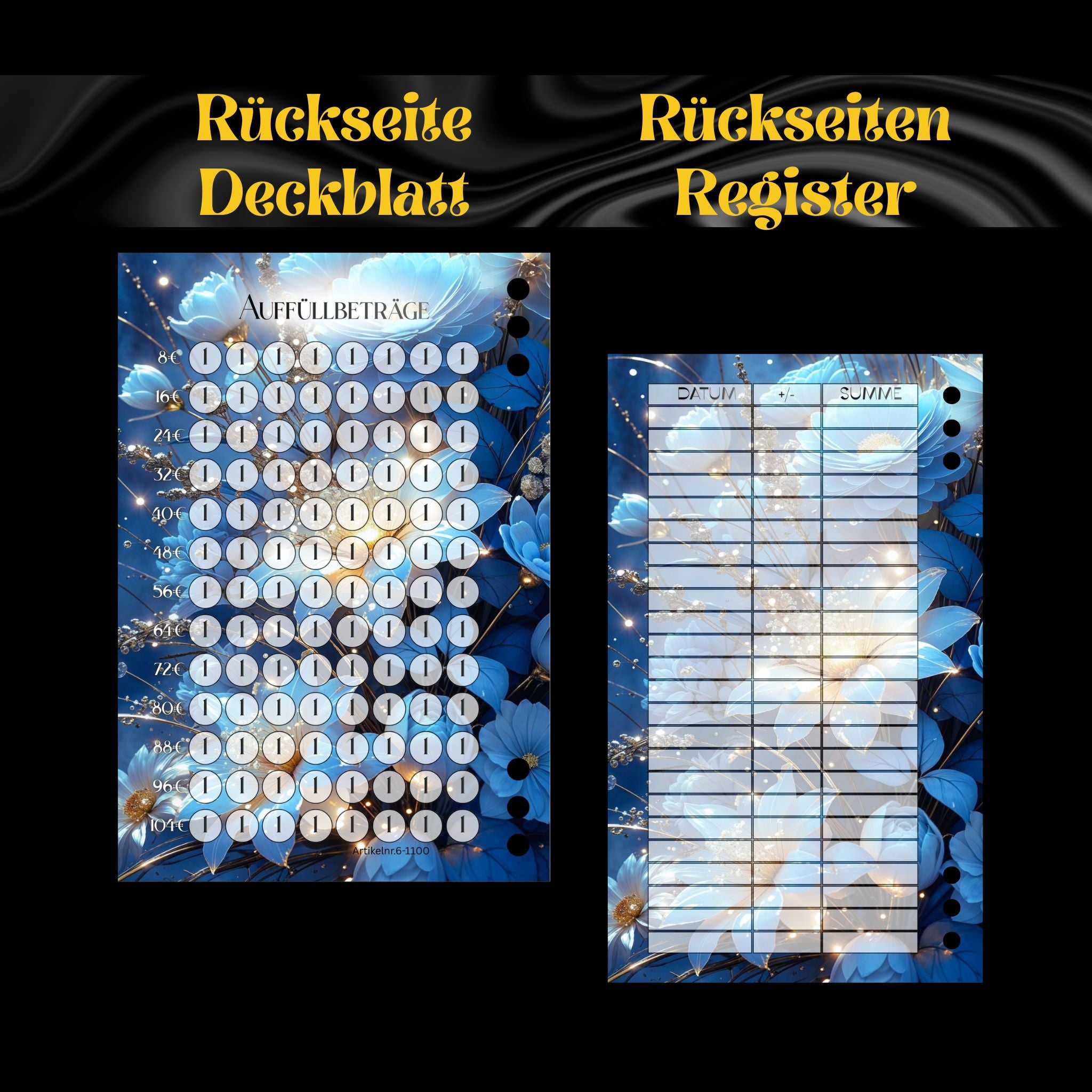 A6 Prio - Register Beschriftet oder Unbeschriftet (8er- Register)