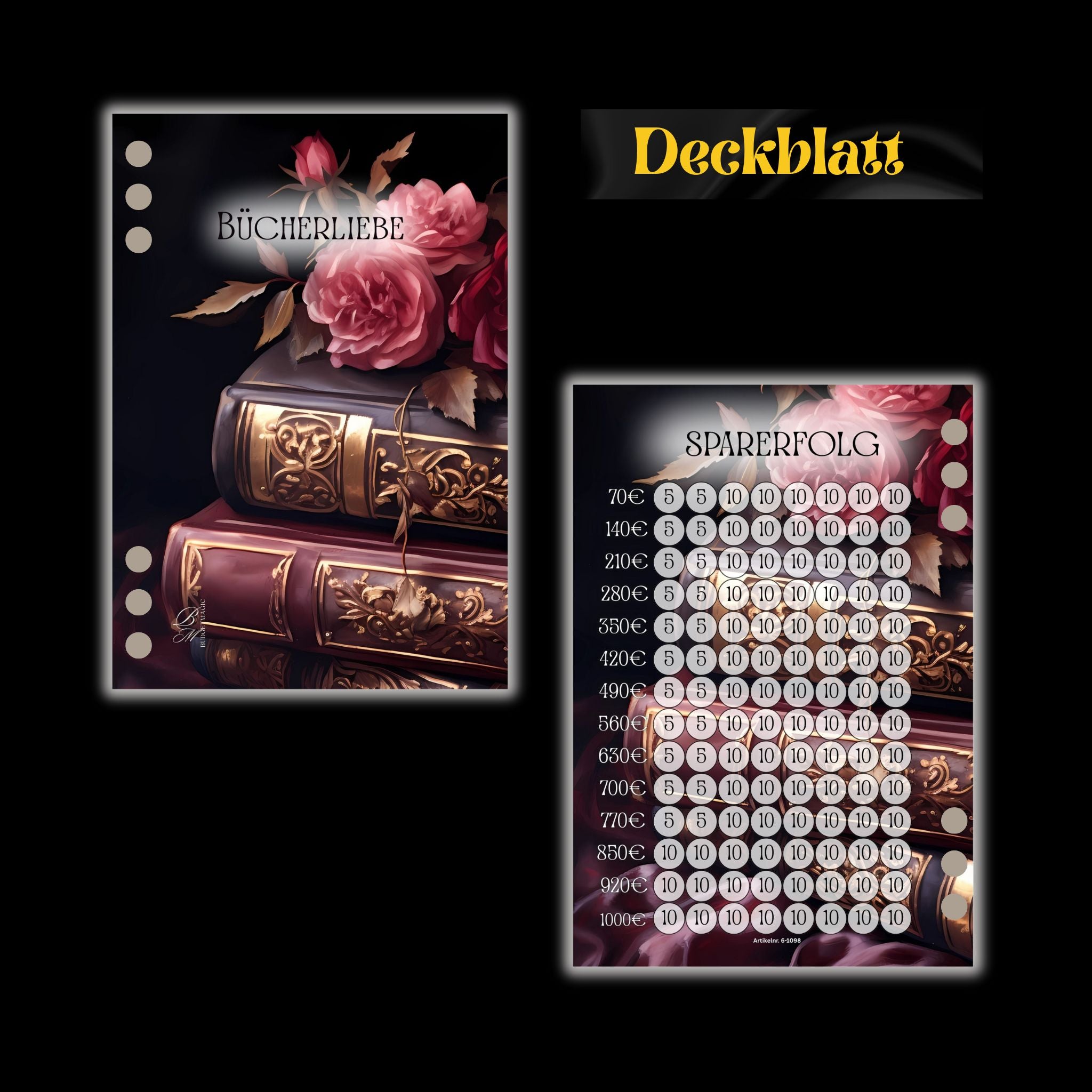 A6 Register Sparziel Bücher (4er- Register)