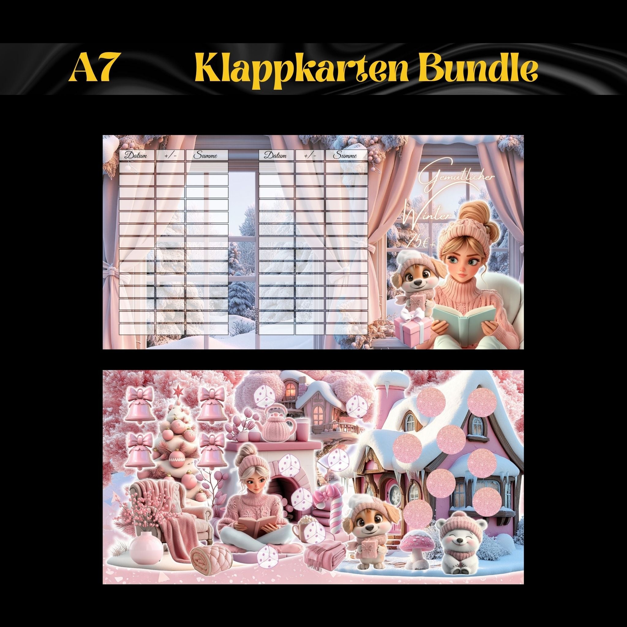 A7 Klappkarten Bundle Winter
