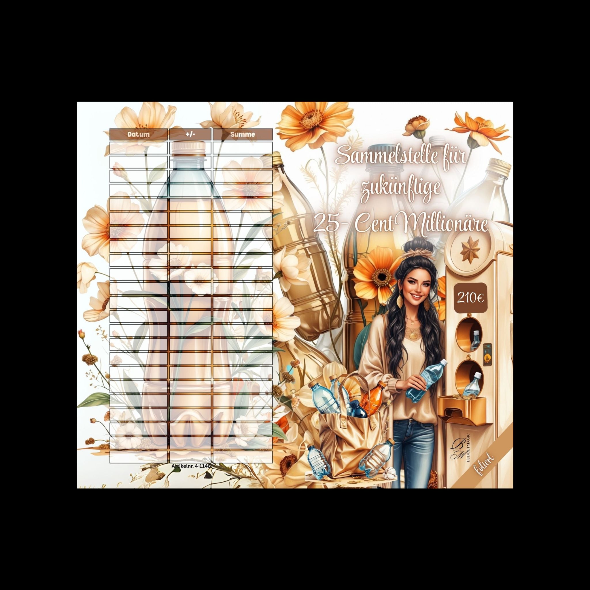 Folierte Klappkarte Pfandchallenge