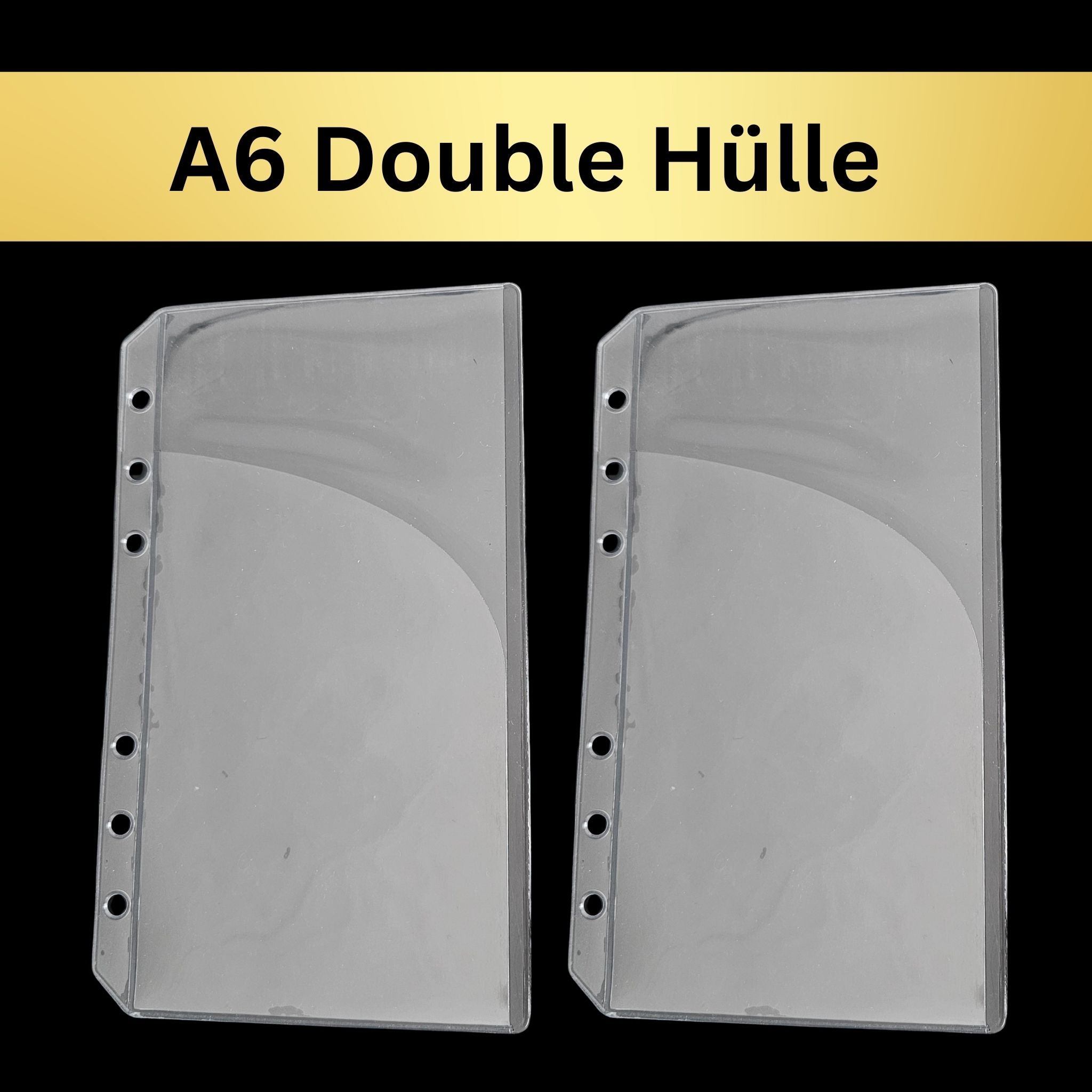 Double A6 Hüllen ohne Zipper (10 Stück)