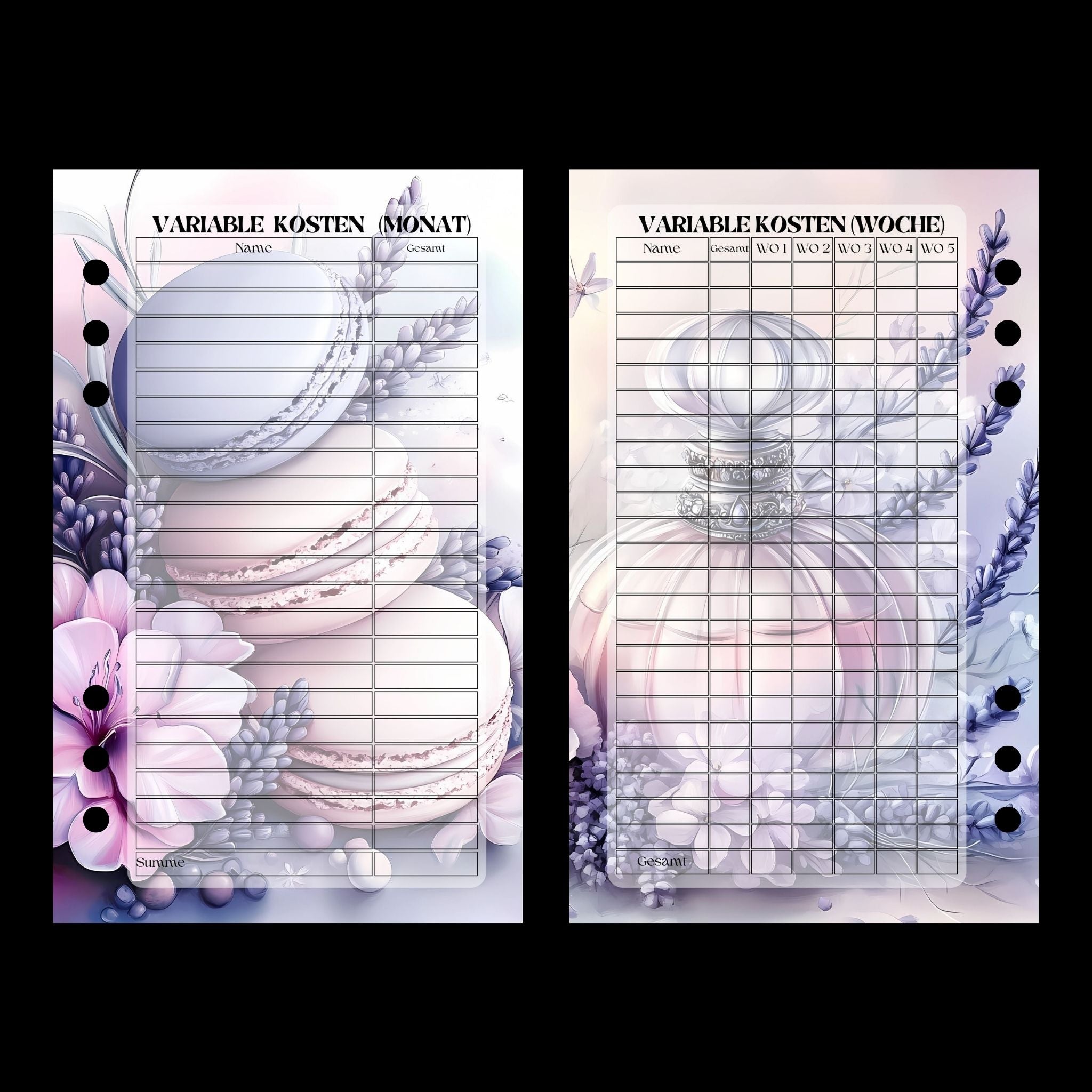 Monatsplaner A6 Lavendel