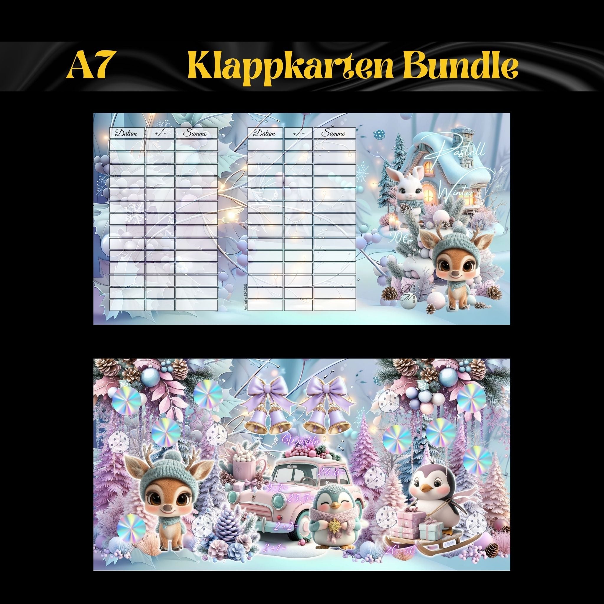 A7 Klappkarten Bundle Winter