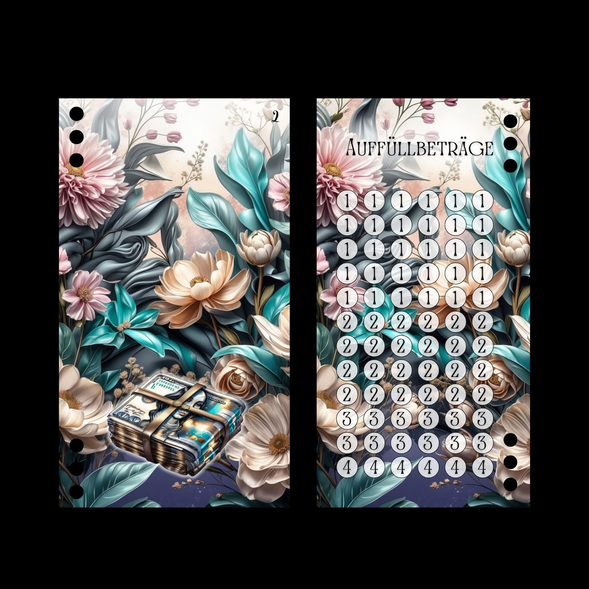 A6 Register Sparziel Notgroschen (4er- Register)