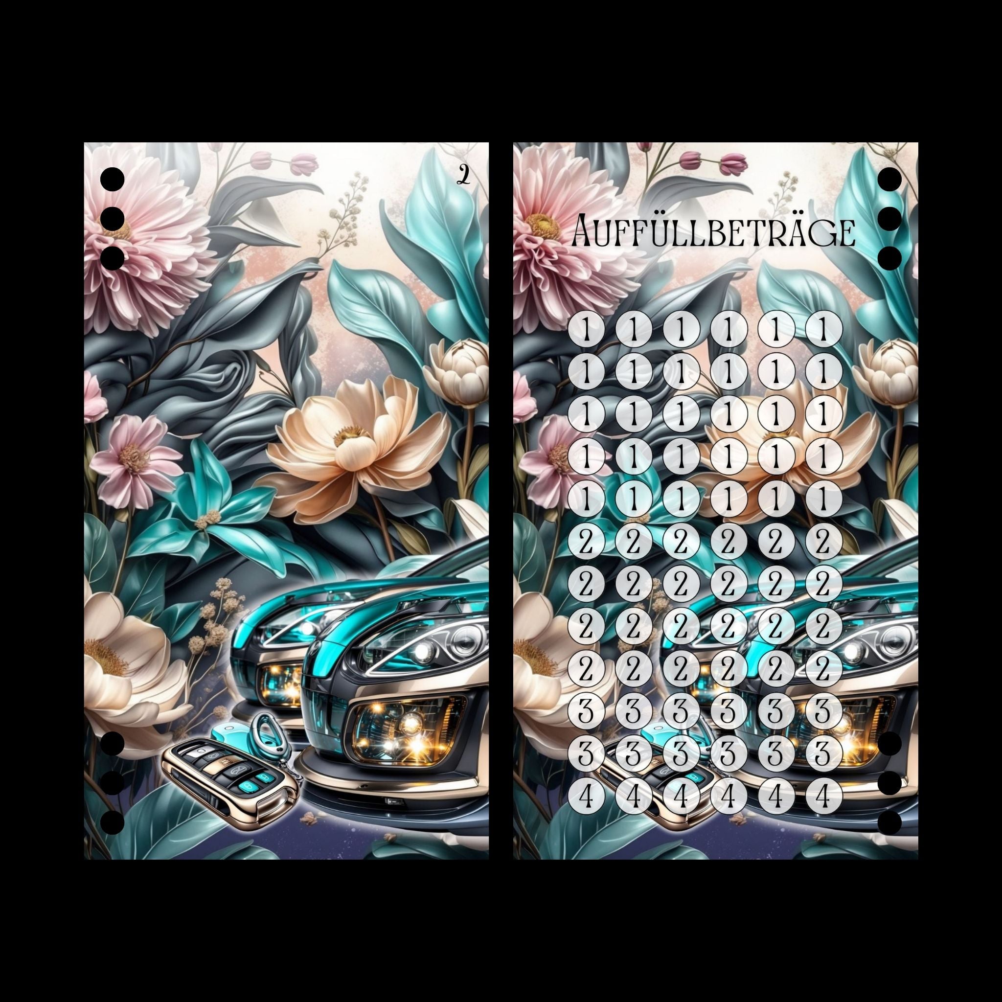 A6 Register Sparziel Auto (4er- Register)