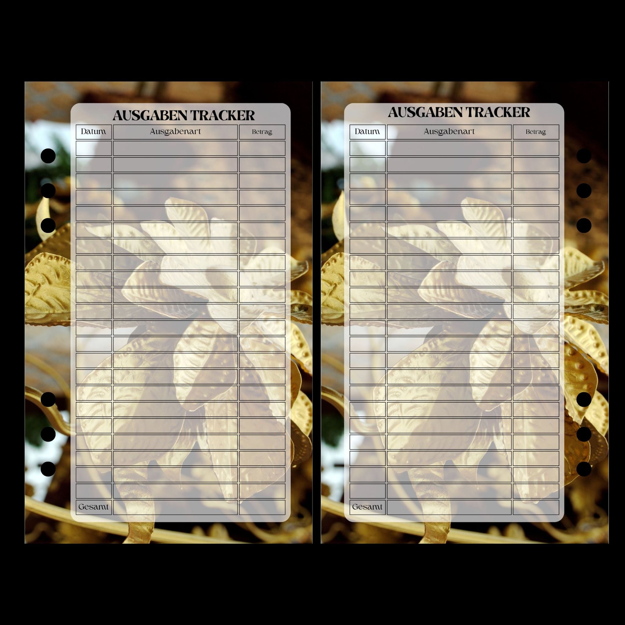 Monatsplaner A6 Shop Design