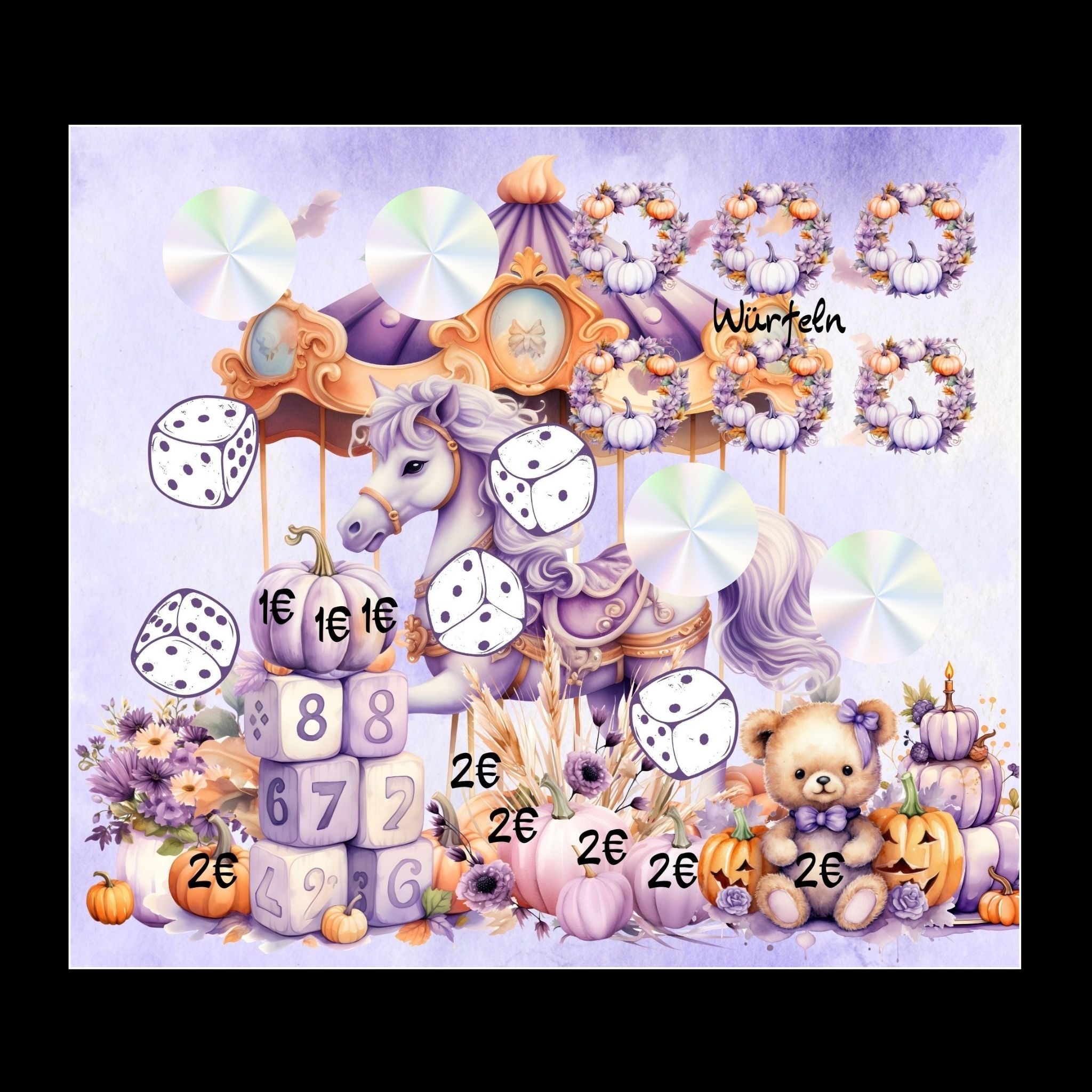 Klappkarte Pumpkin Kirmes