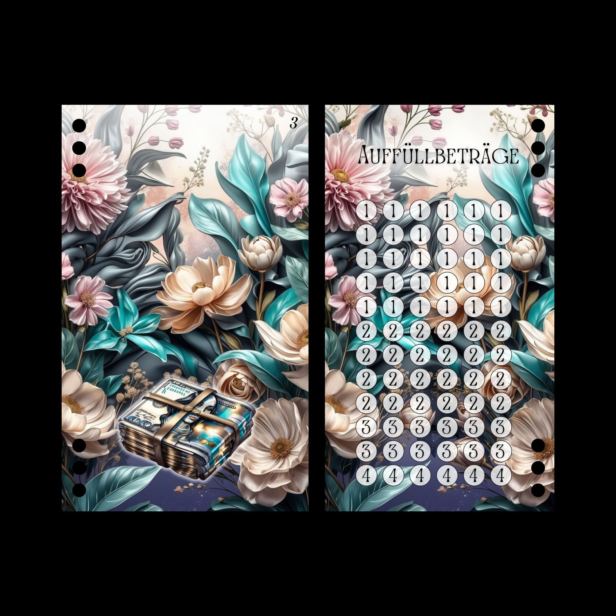 A6 Register Sparziel Notgroschen (4er- Register)