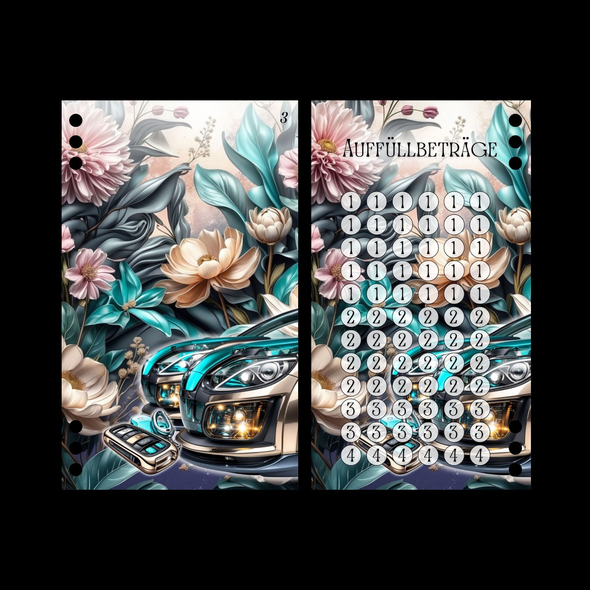 A6 Register Sparziel Auto (4er- Register)