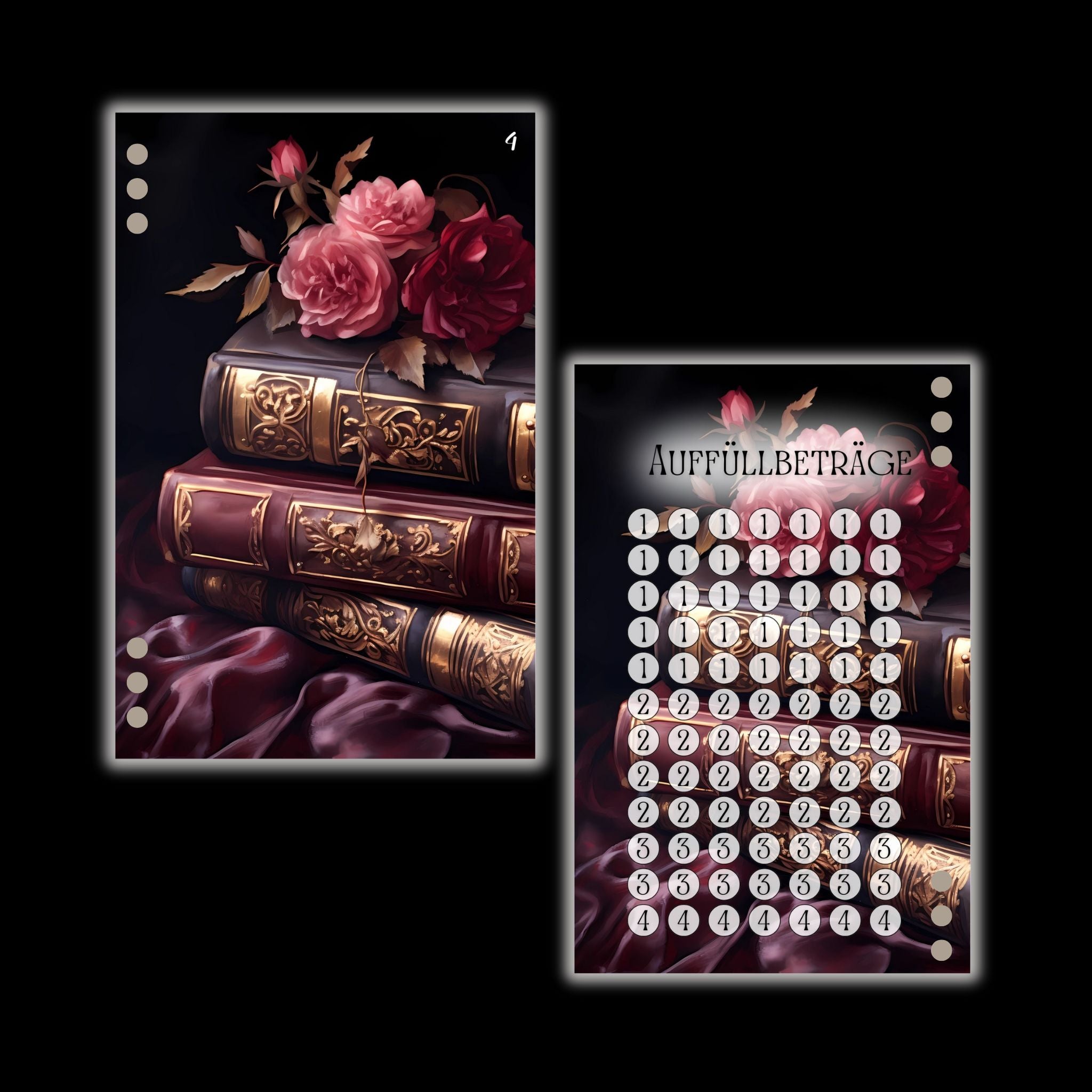 A6 Register Sparziel Bücher (4er- Register)