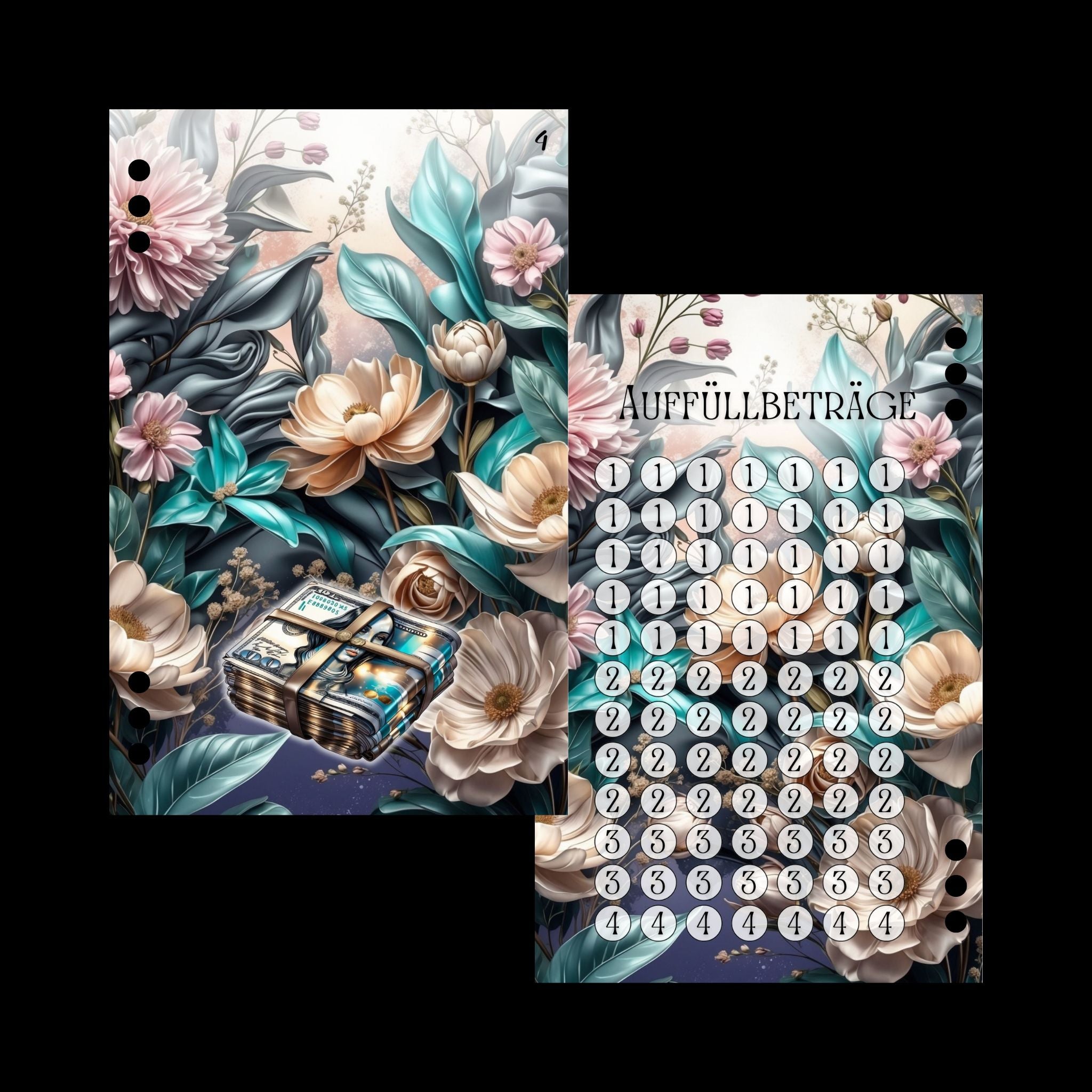 A6 Register Sparziel Notgroschen (4er- Register)