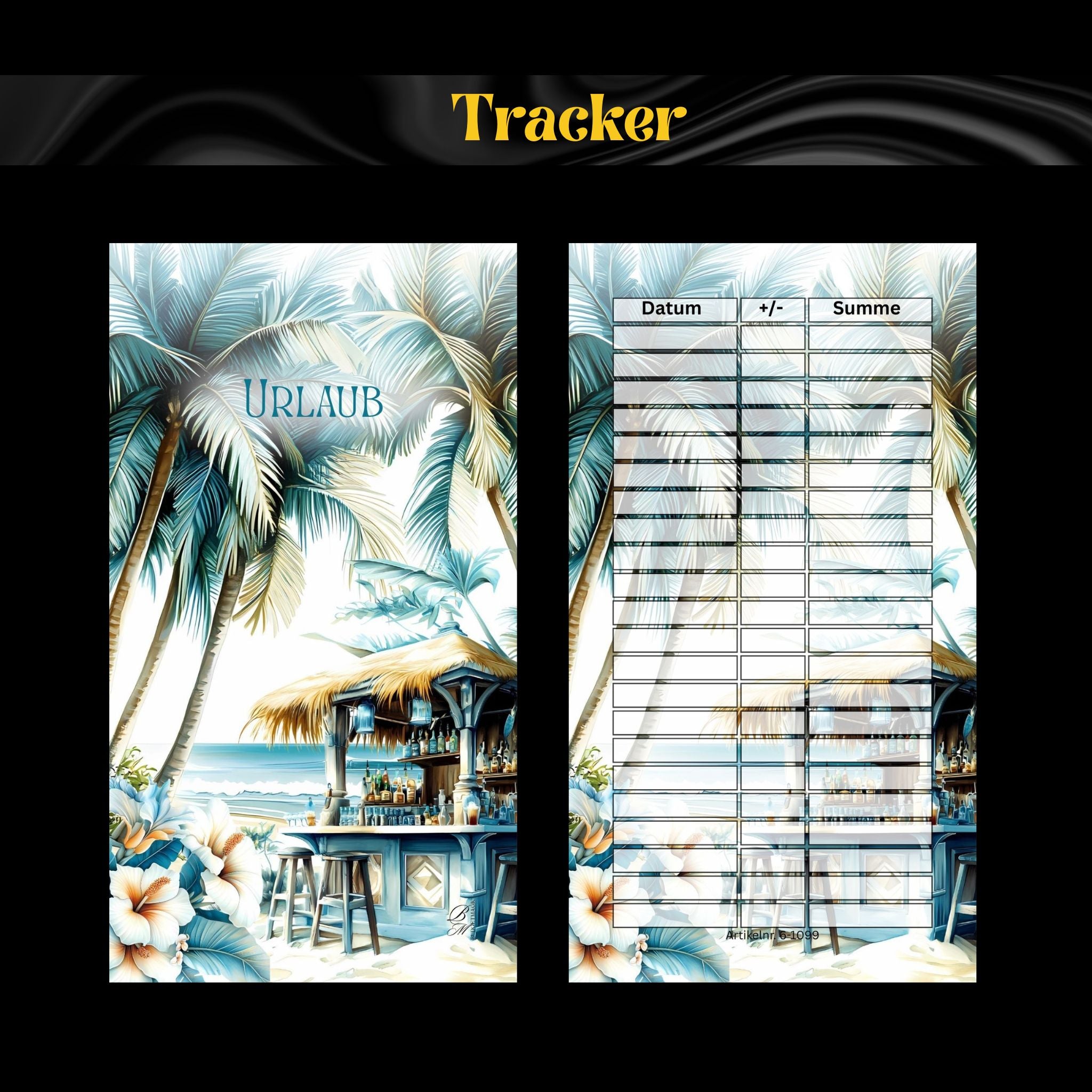 A6 Register Sparziel Urlaub (4er- Register)