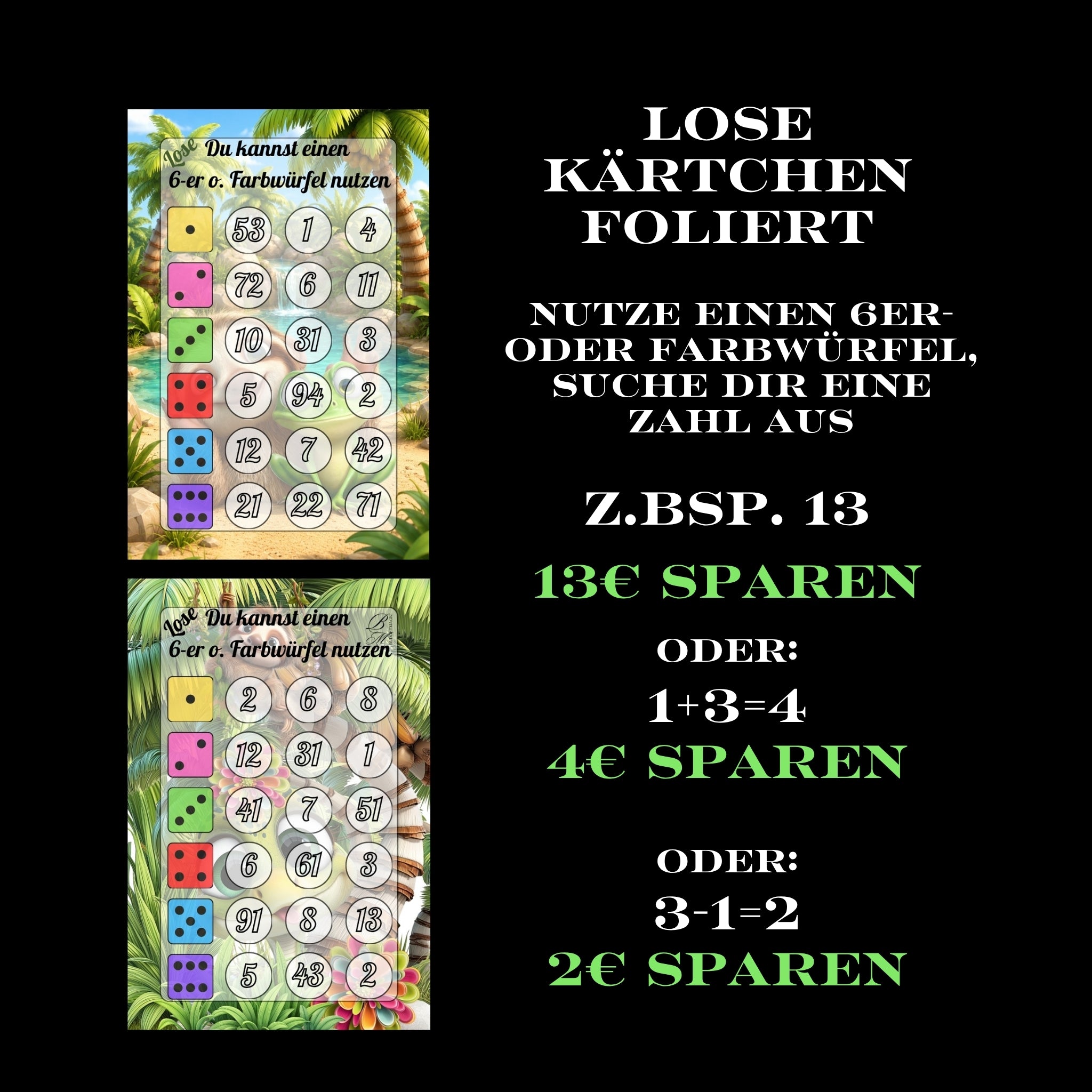 A6 Sparbuch Jungle Party
