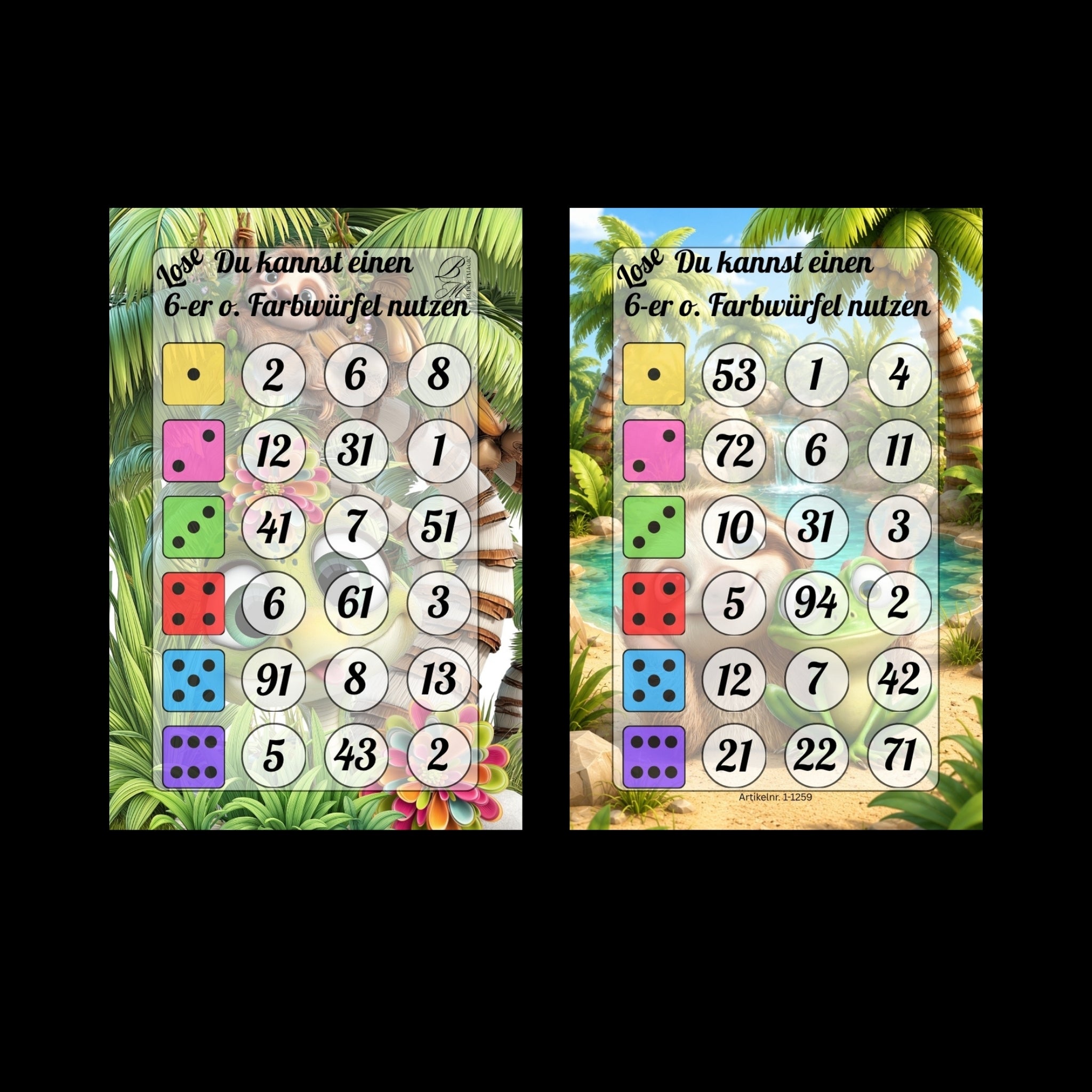 Losekärtchen 5er Set