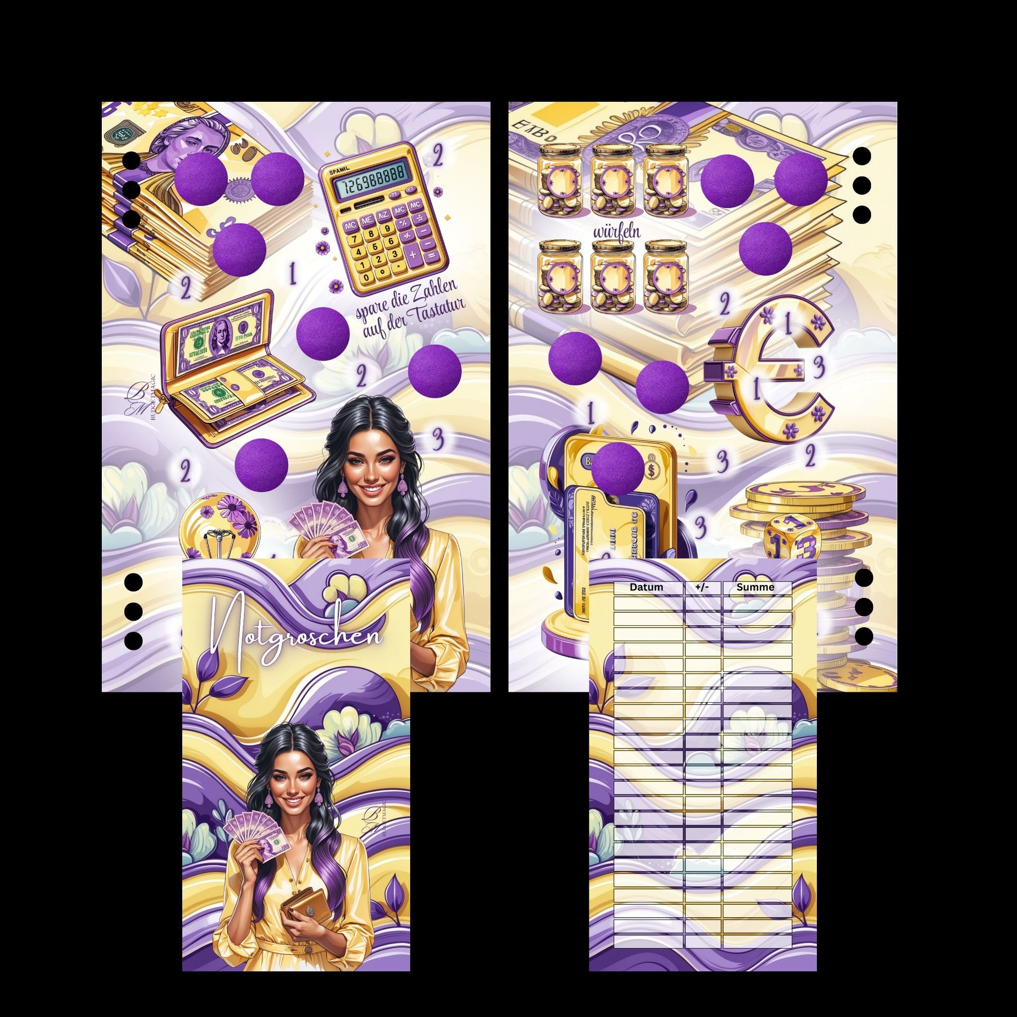 Notgroschen folierte Sparchallenge