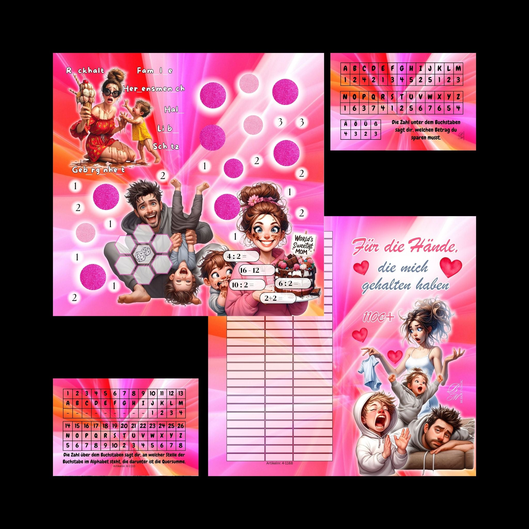 Klappkarte - Für Hände, die mich gehalten haben