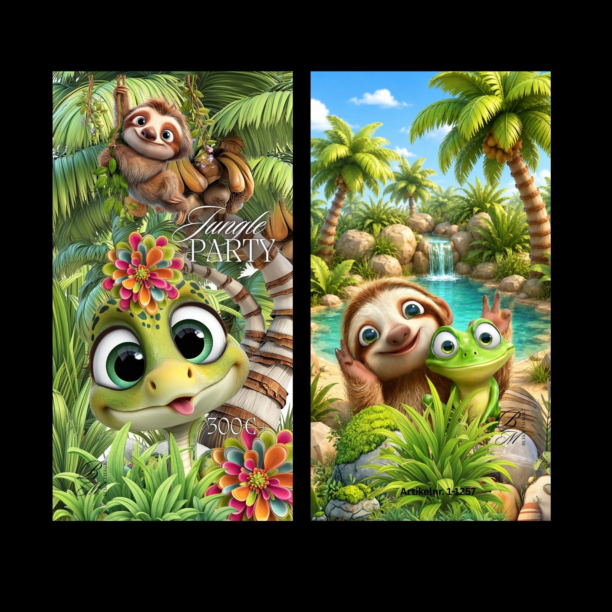 A6 Sparbuch Jungle Party