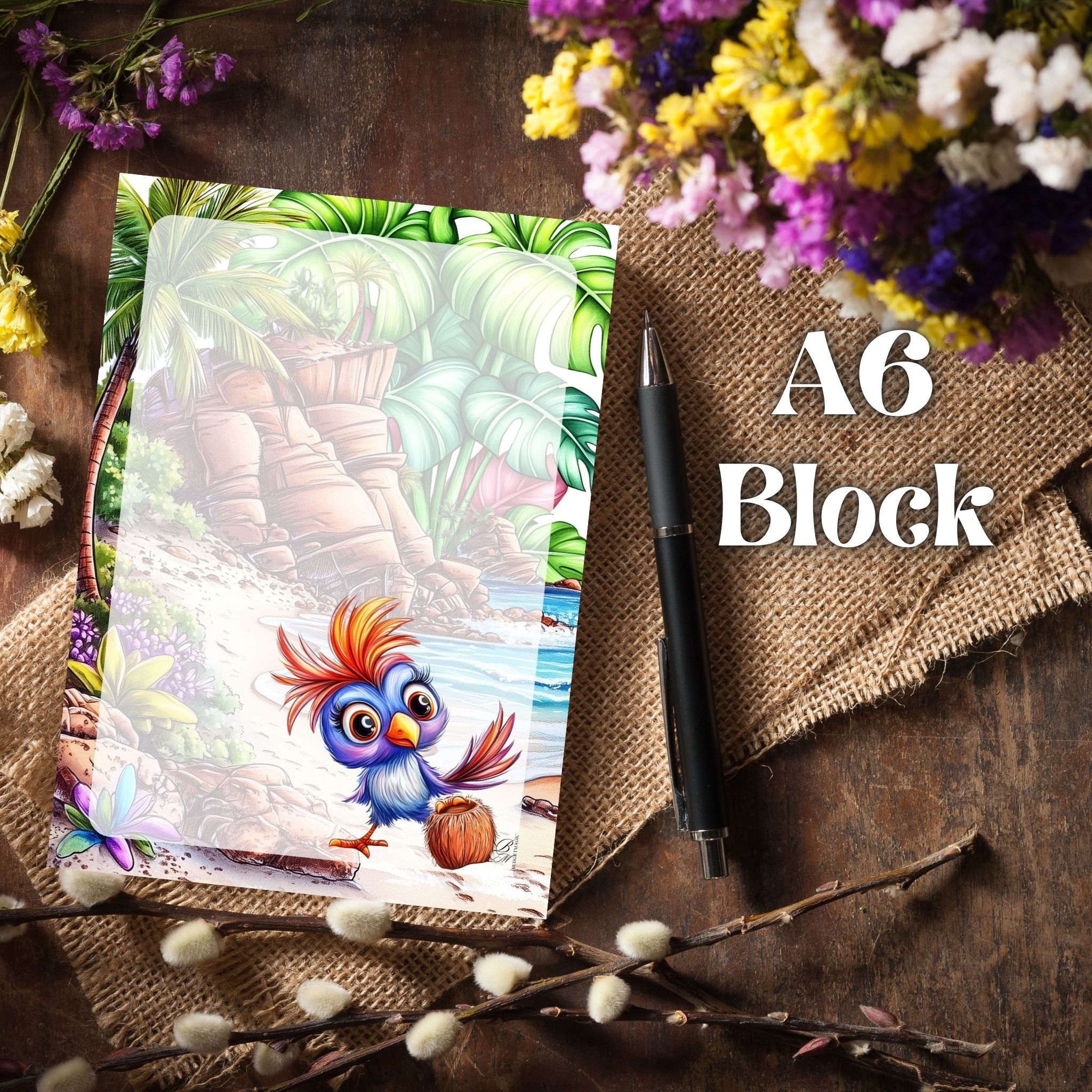 Notitzblock A6 Woody