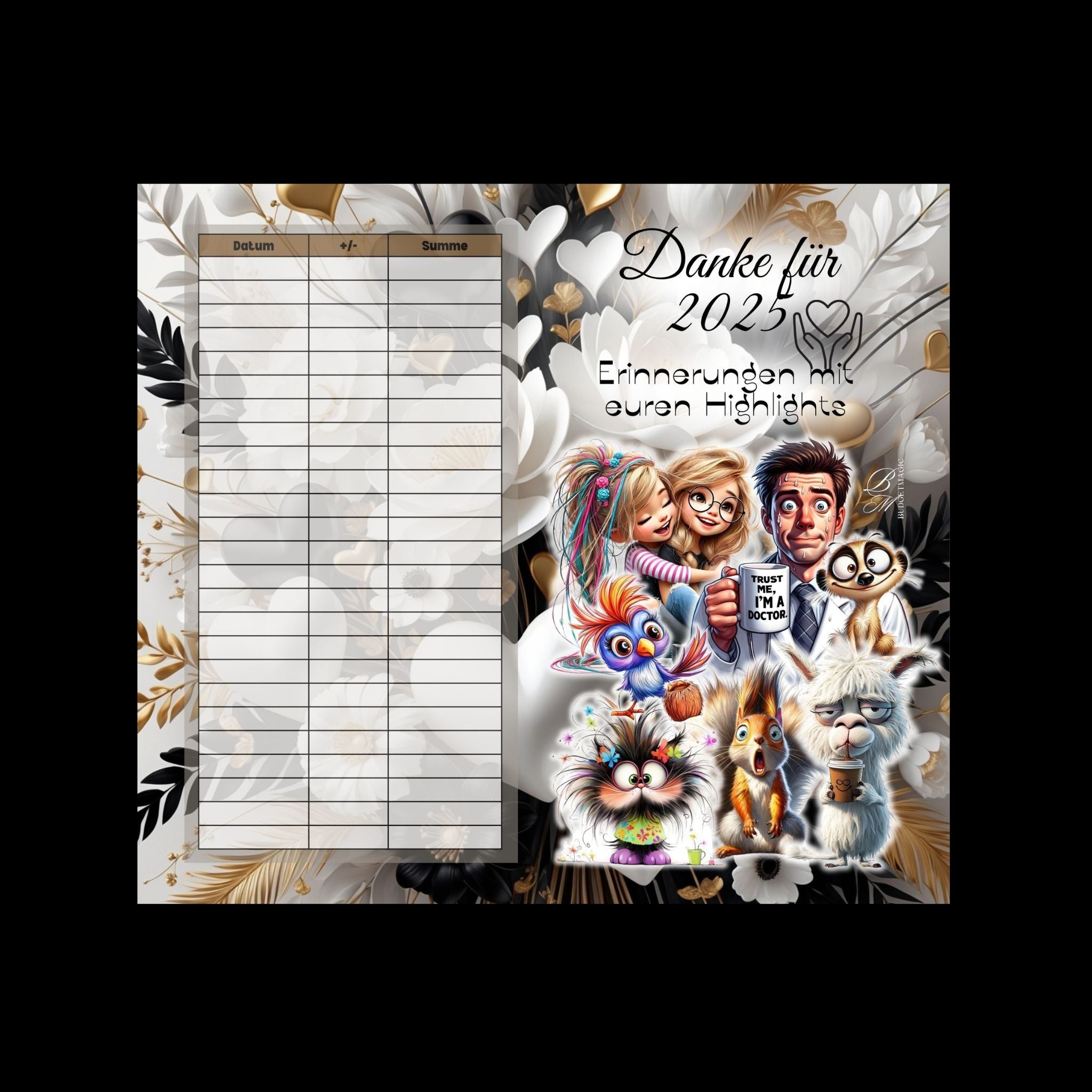 Klappkarte Danke für 2025