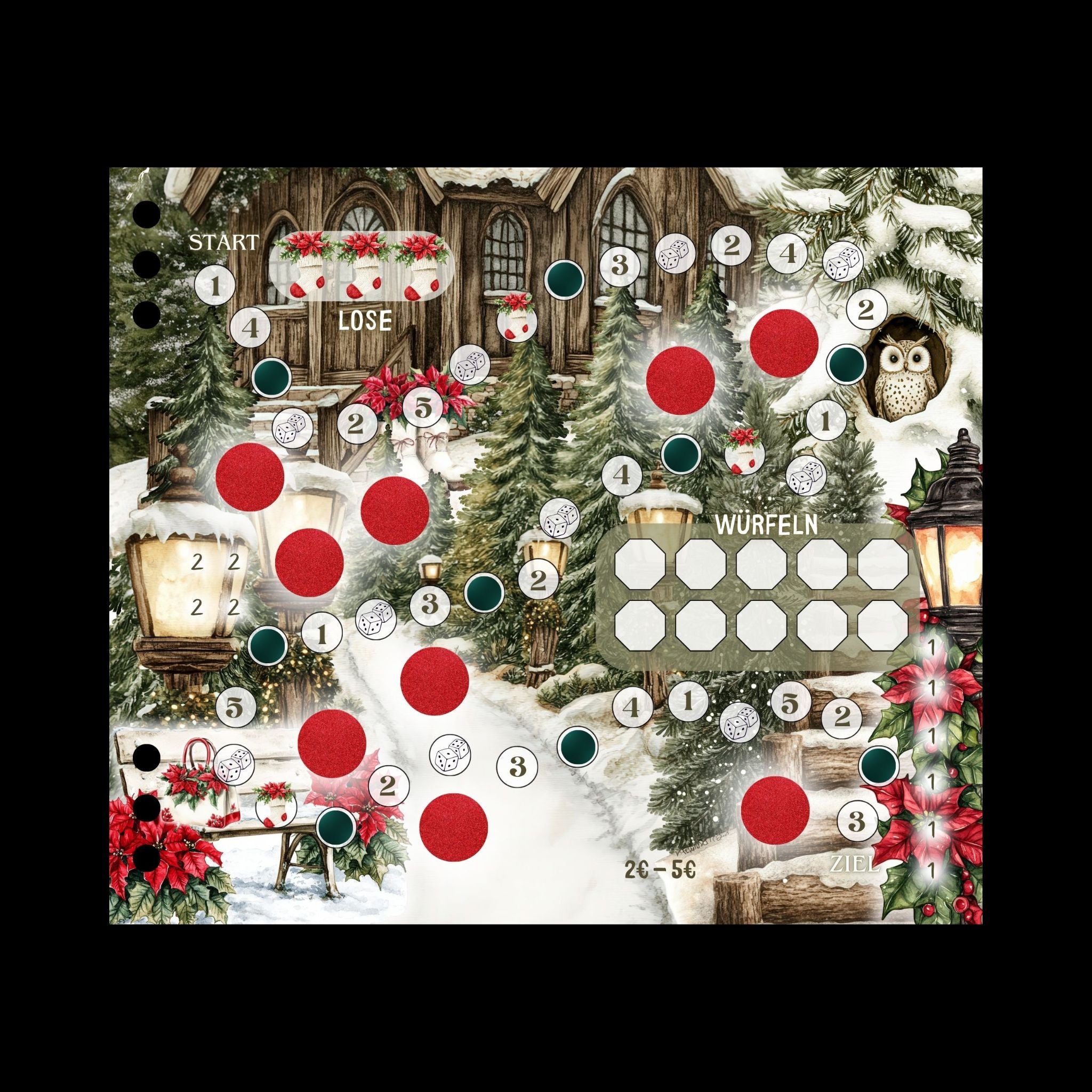 Adventskalendersparer folierte Klappkarte