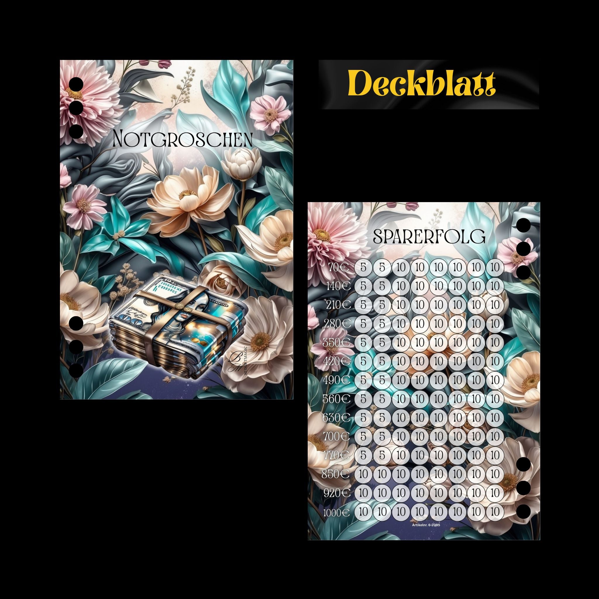 A6 Register Sparziel Notgroschen (4er- Register)