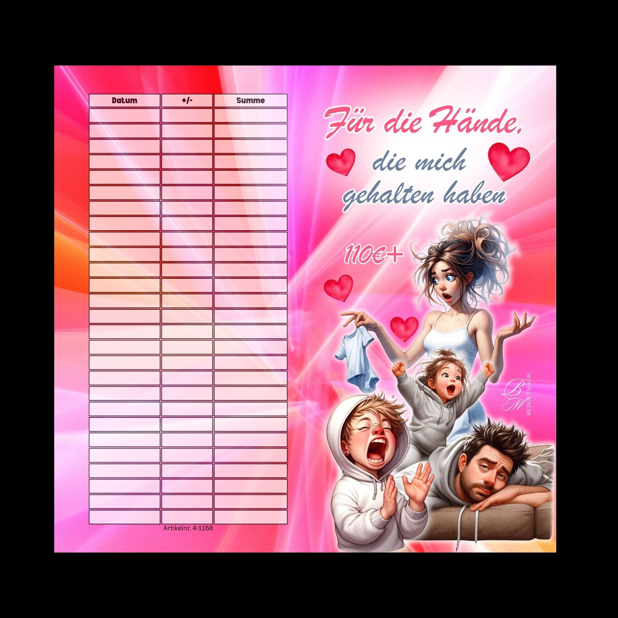 Klappkarte - Für Hände, die mich gehalten haben