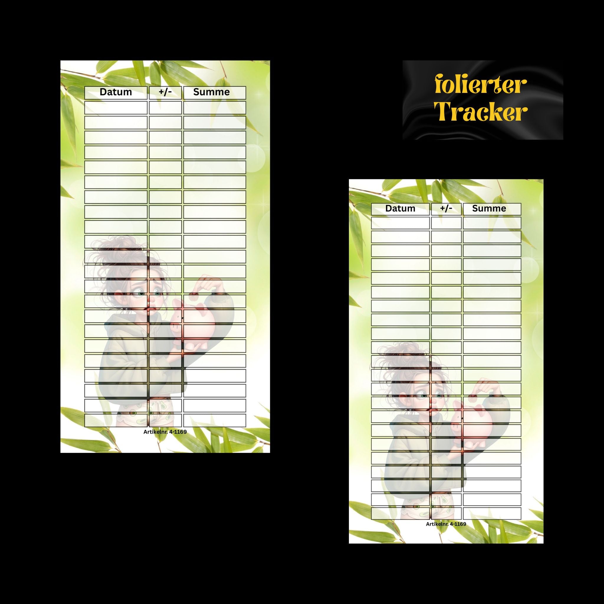 500 Euro Sparplan - Klappkarte