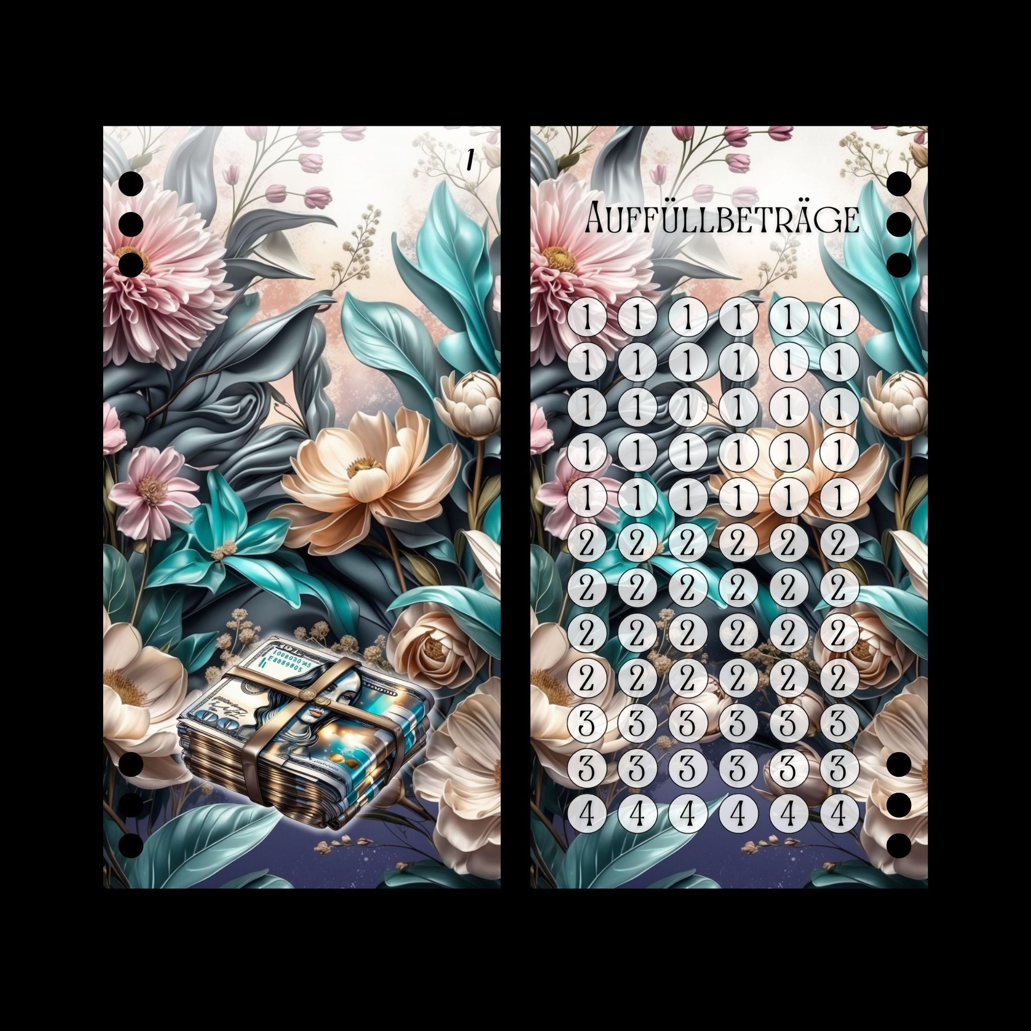 A6 Register Sparziel Notgroschen (4er- Register)