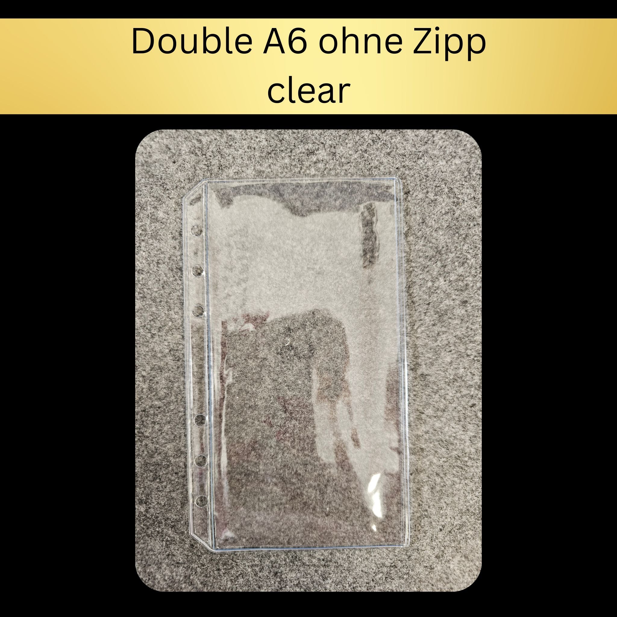 Double A6 Hüllen ohne Zipper (10 Stück)