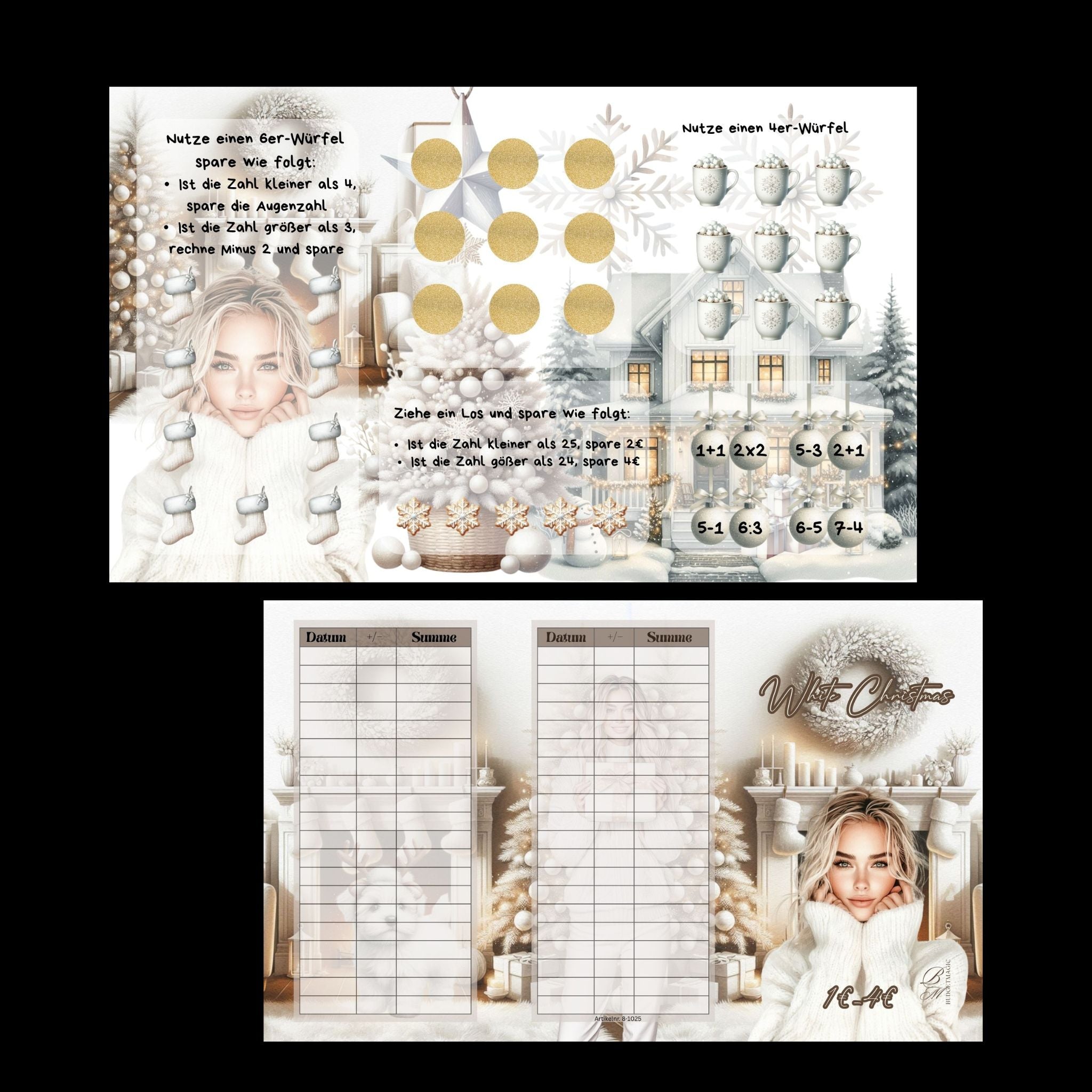 White Christmas and golden Party