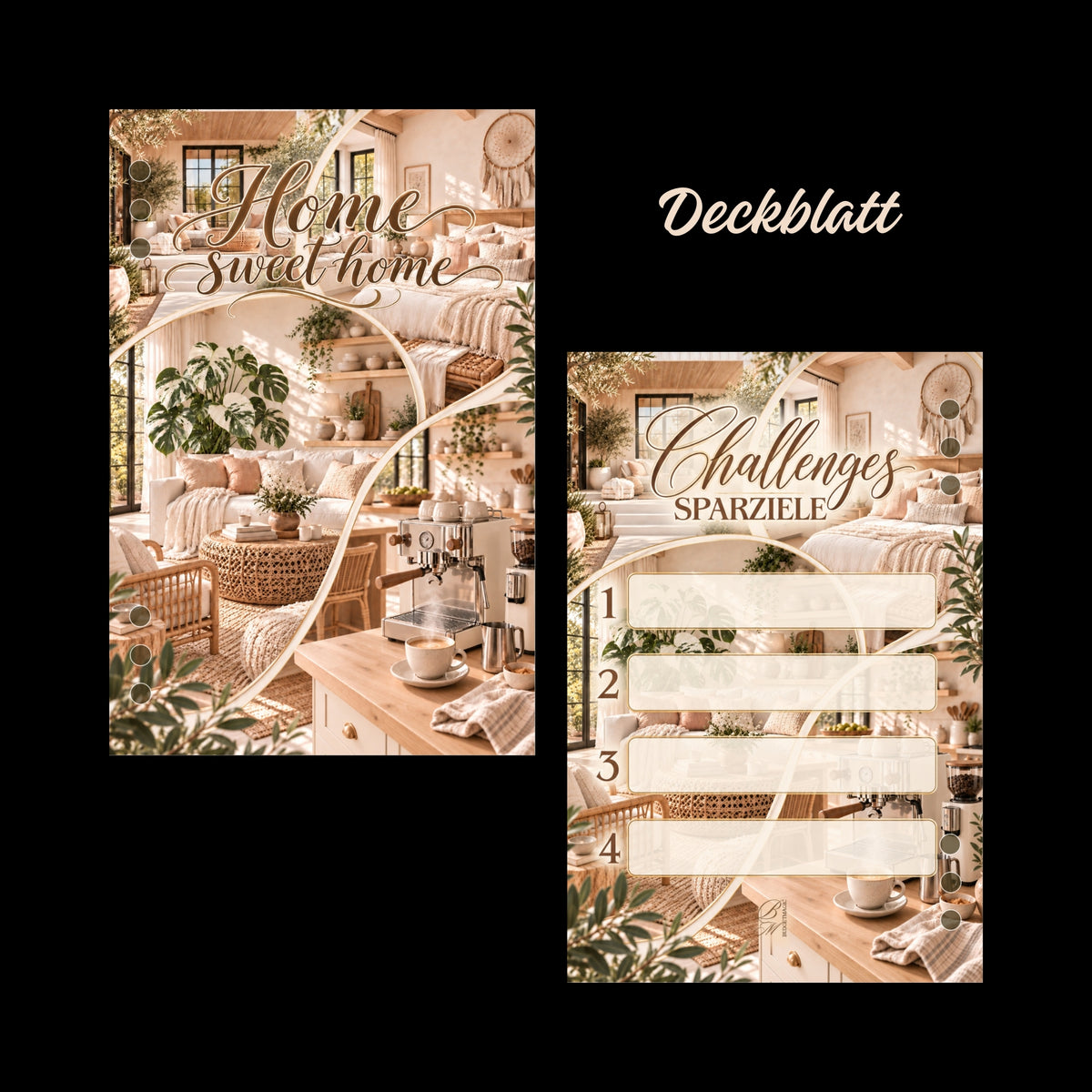 Trennblatt Set Home sweet home (4er Set)