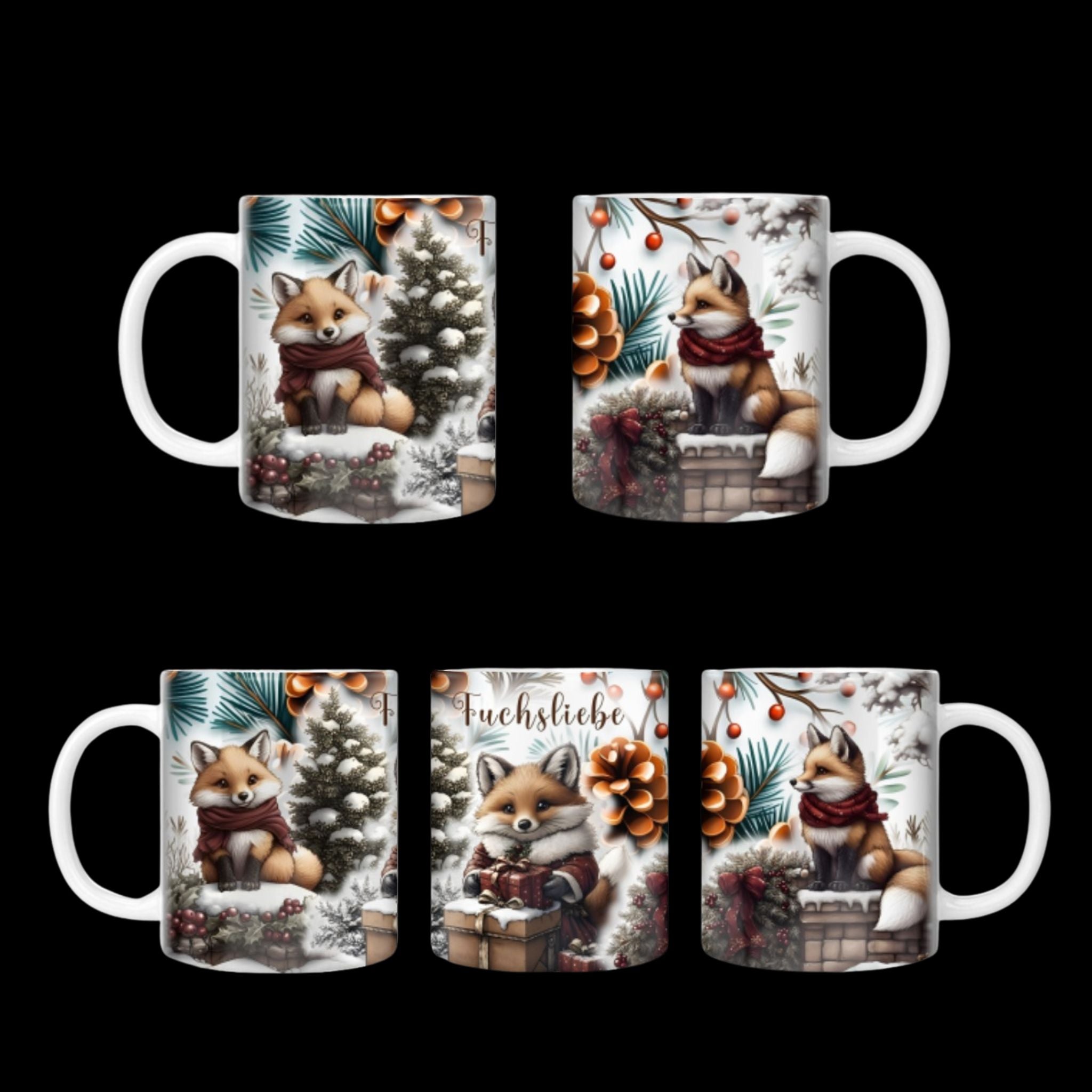 Tasse Winter Fuchsliebe