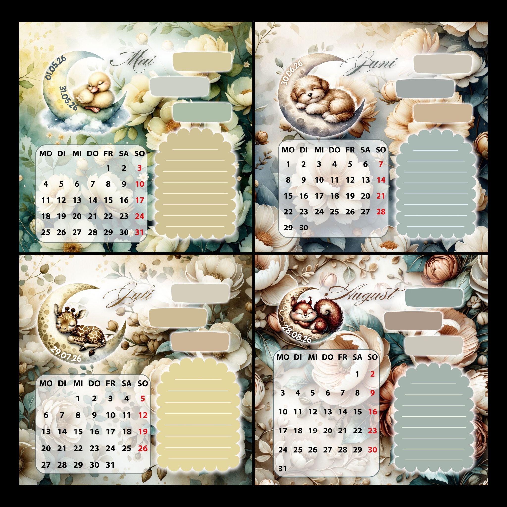 Tischkalender 2026 mit Challenge