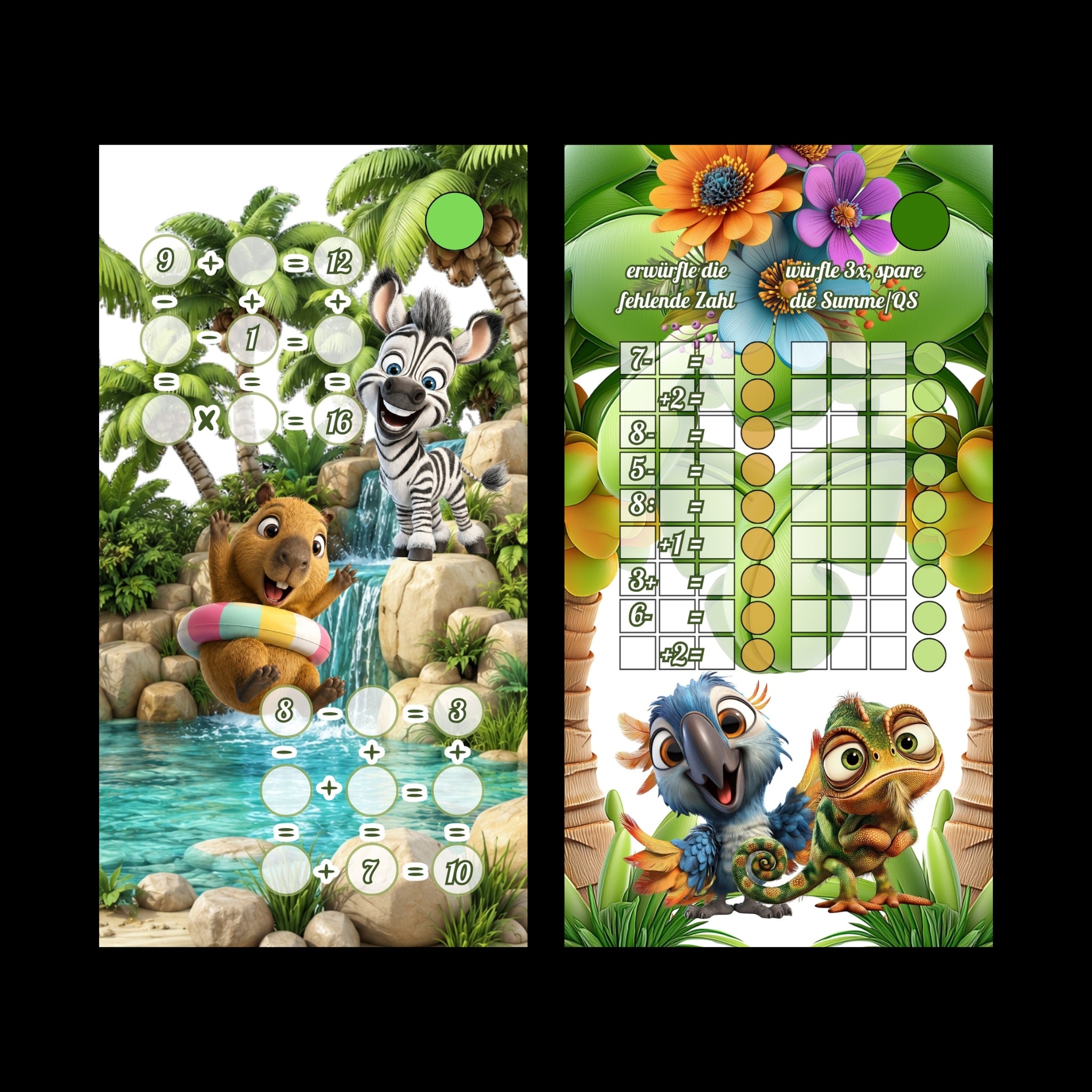 A6 Sparbuch Jungle Party