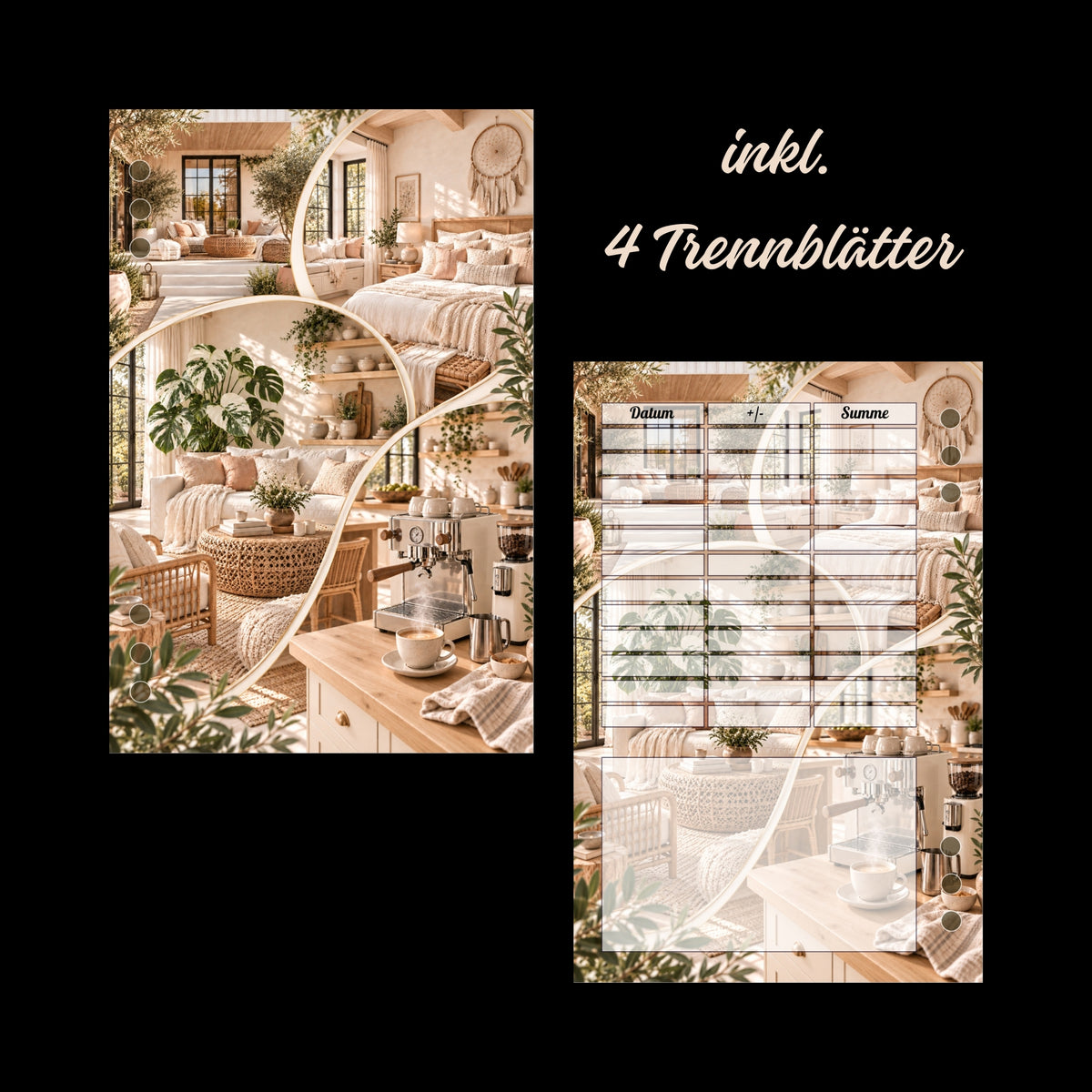 Trennblatt Set Home sweet home (4er Set)